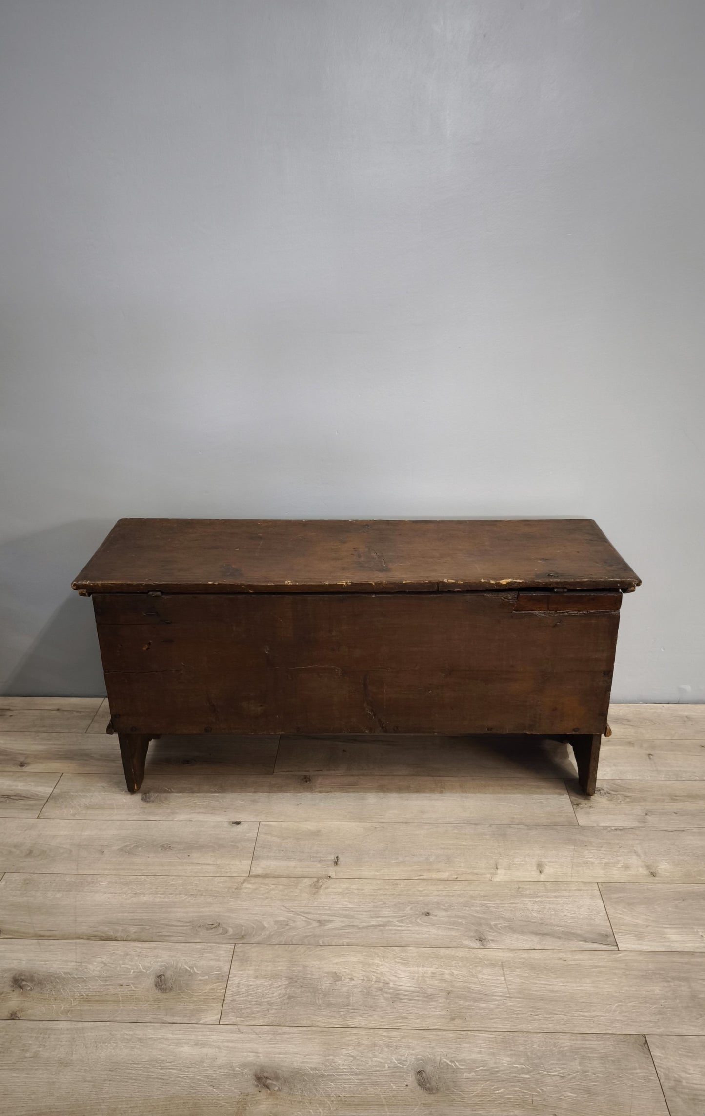 81660 Cassapanca arte povera in legno massello