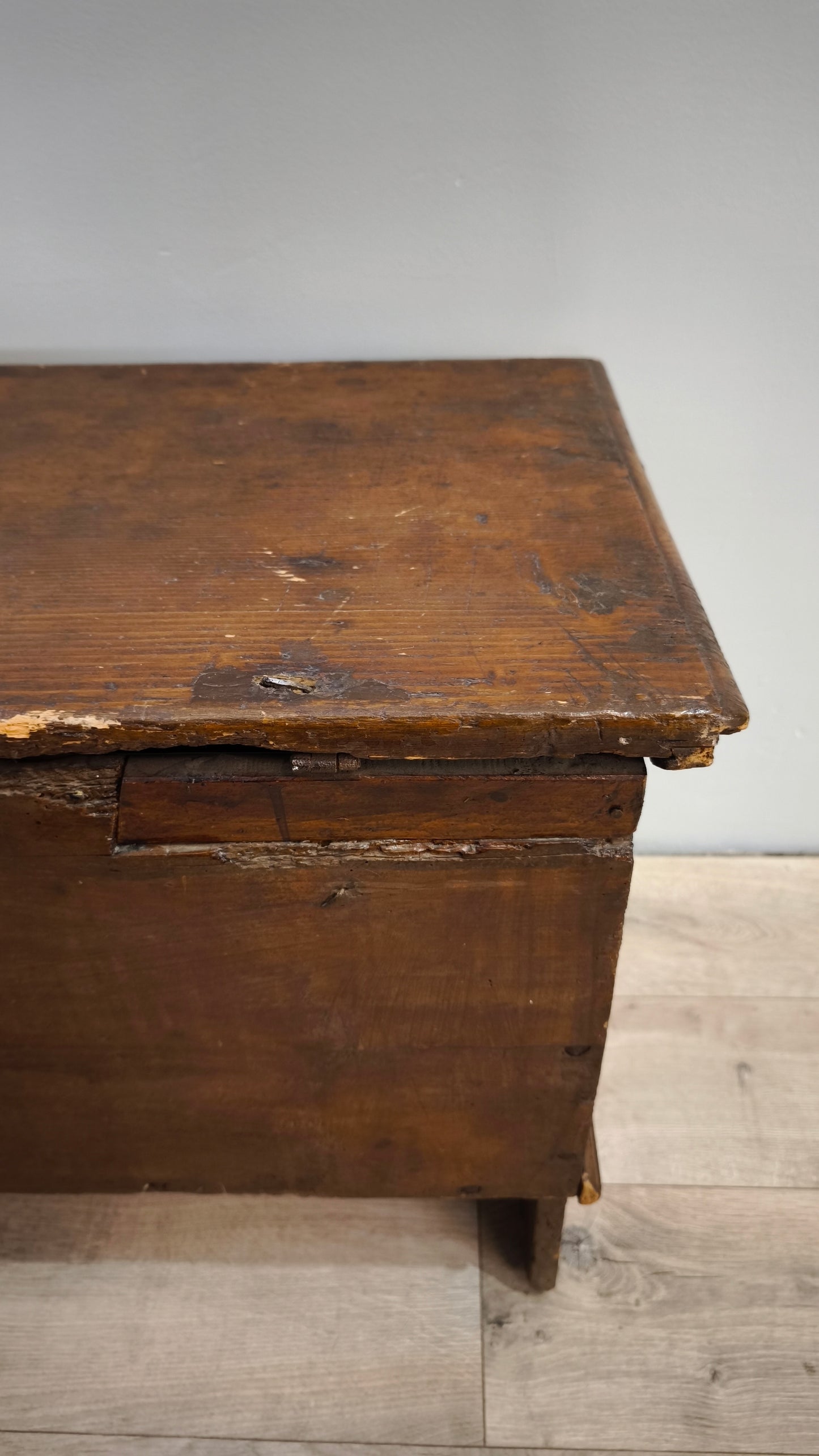 81660 Cassapanca arte povera in legno massello