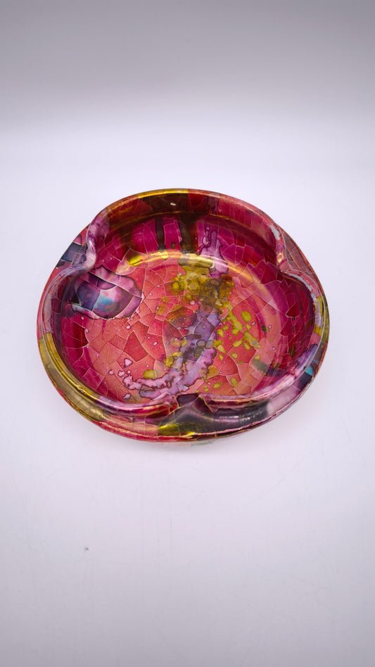 81611 Porta cenere in ceramica smaltata Claudio Pulli