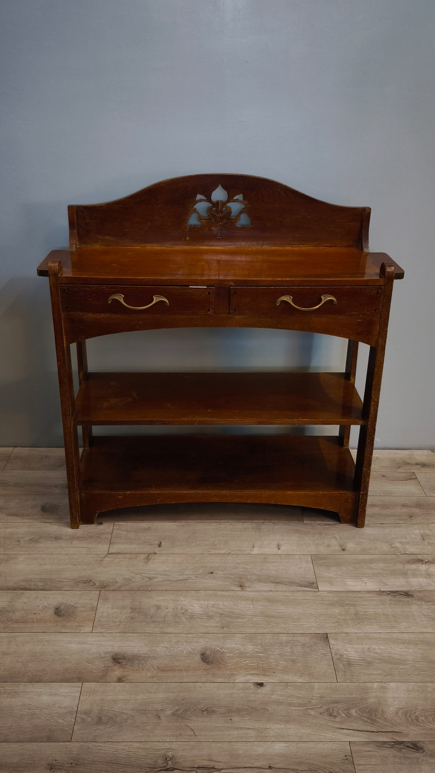 82101 Console in legno di rovere stile Liberty