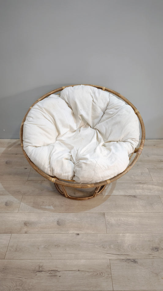 82406 Poltrona Papasan rotonda in rattan