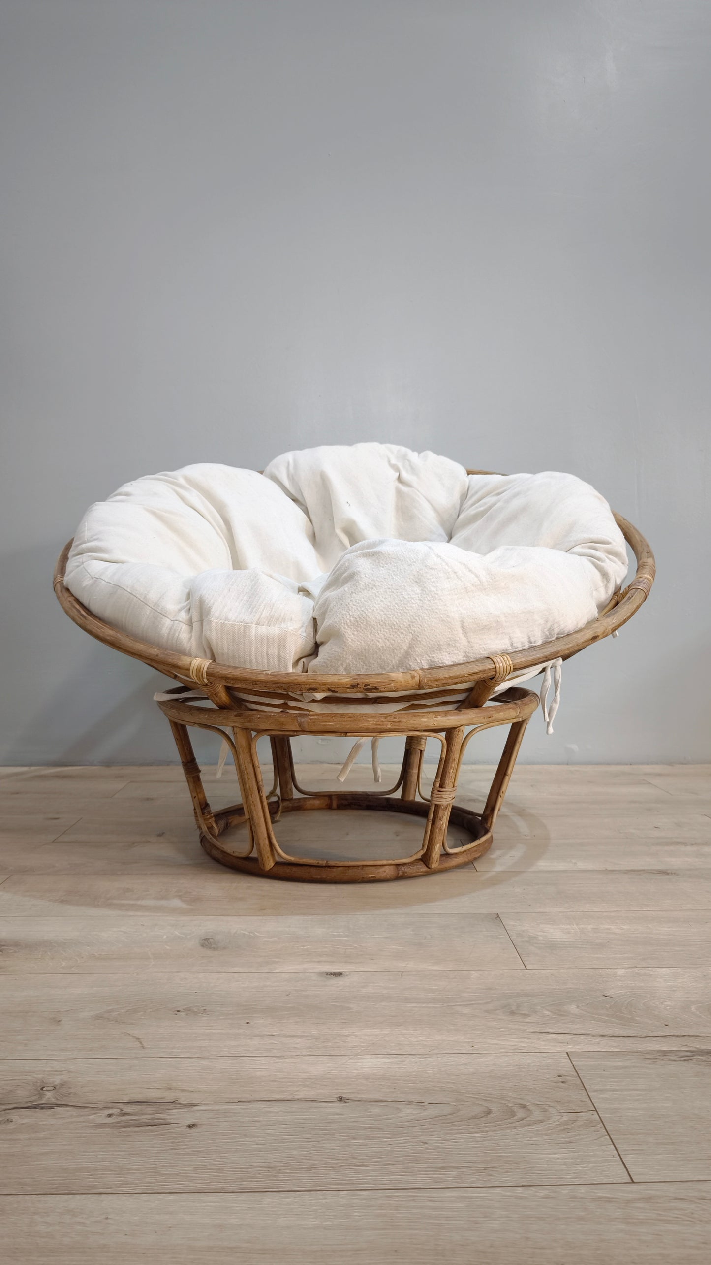 82406 Poltrona Papasan rotonda in rattan