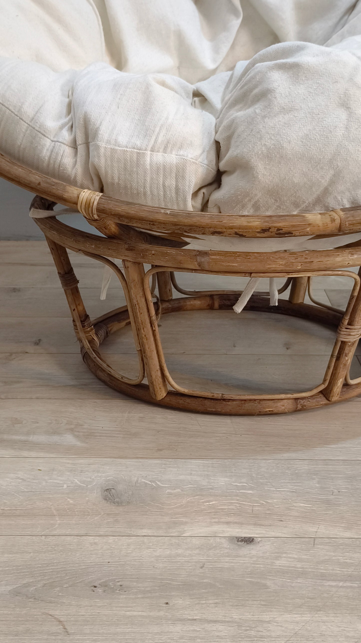 82406 Poltrona Papasan rotonda in rattan