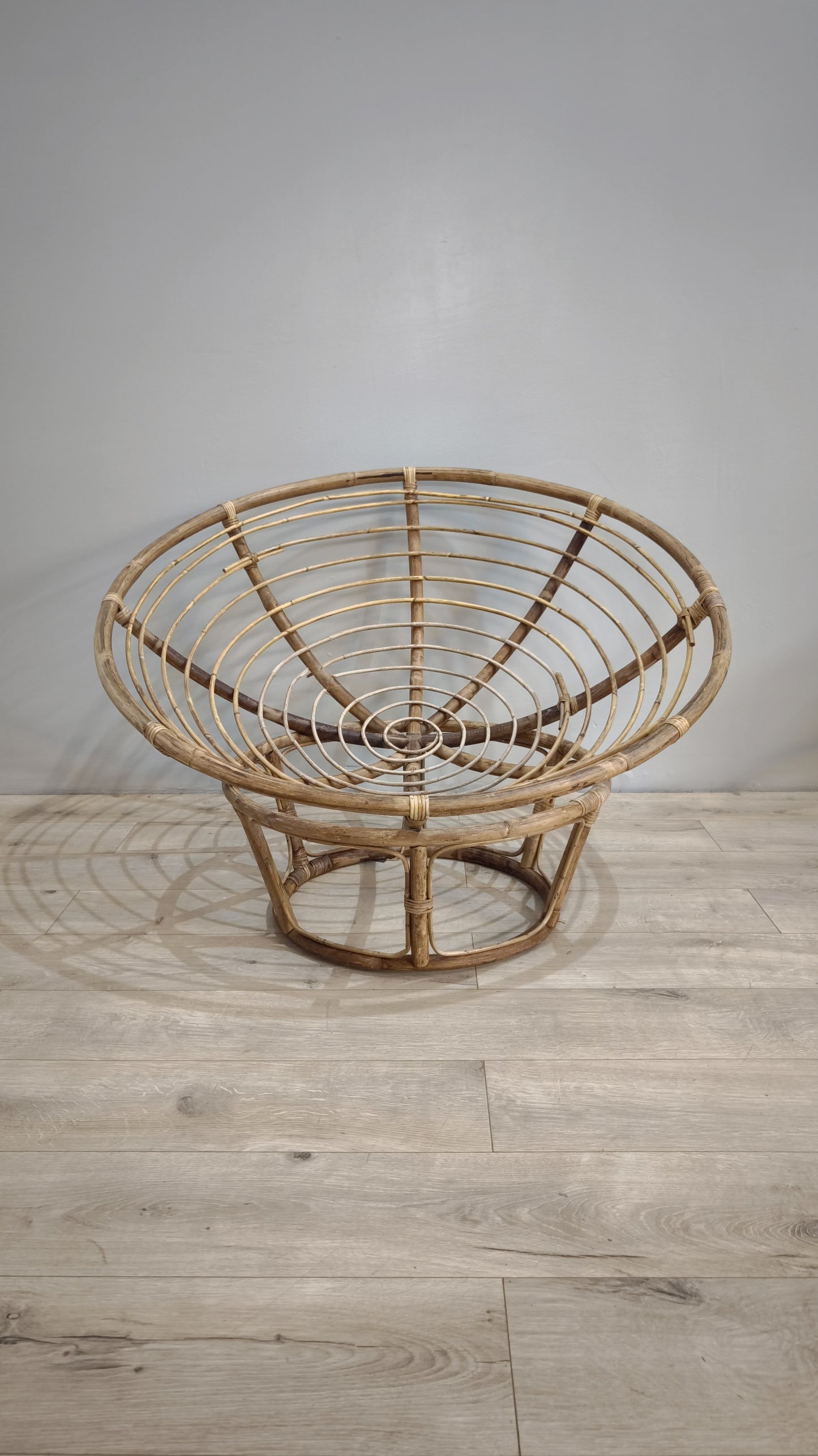 82406 Poltrona Papasan rotonda in rattan