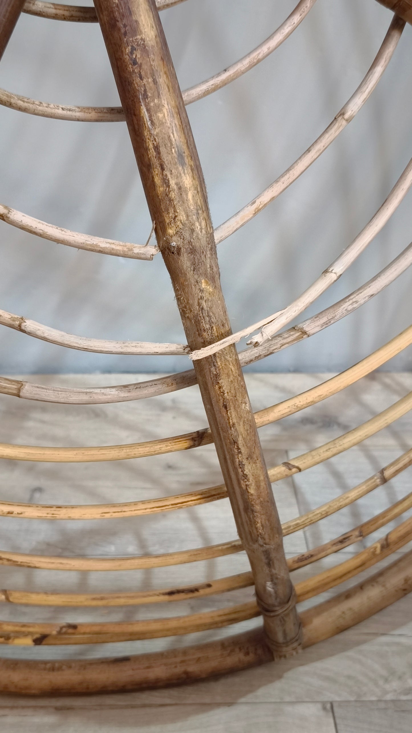 82406 Poltrona Papasan rotonda in rattan