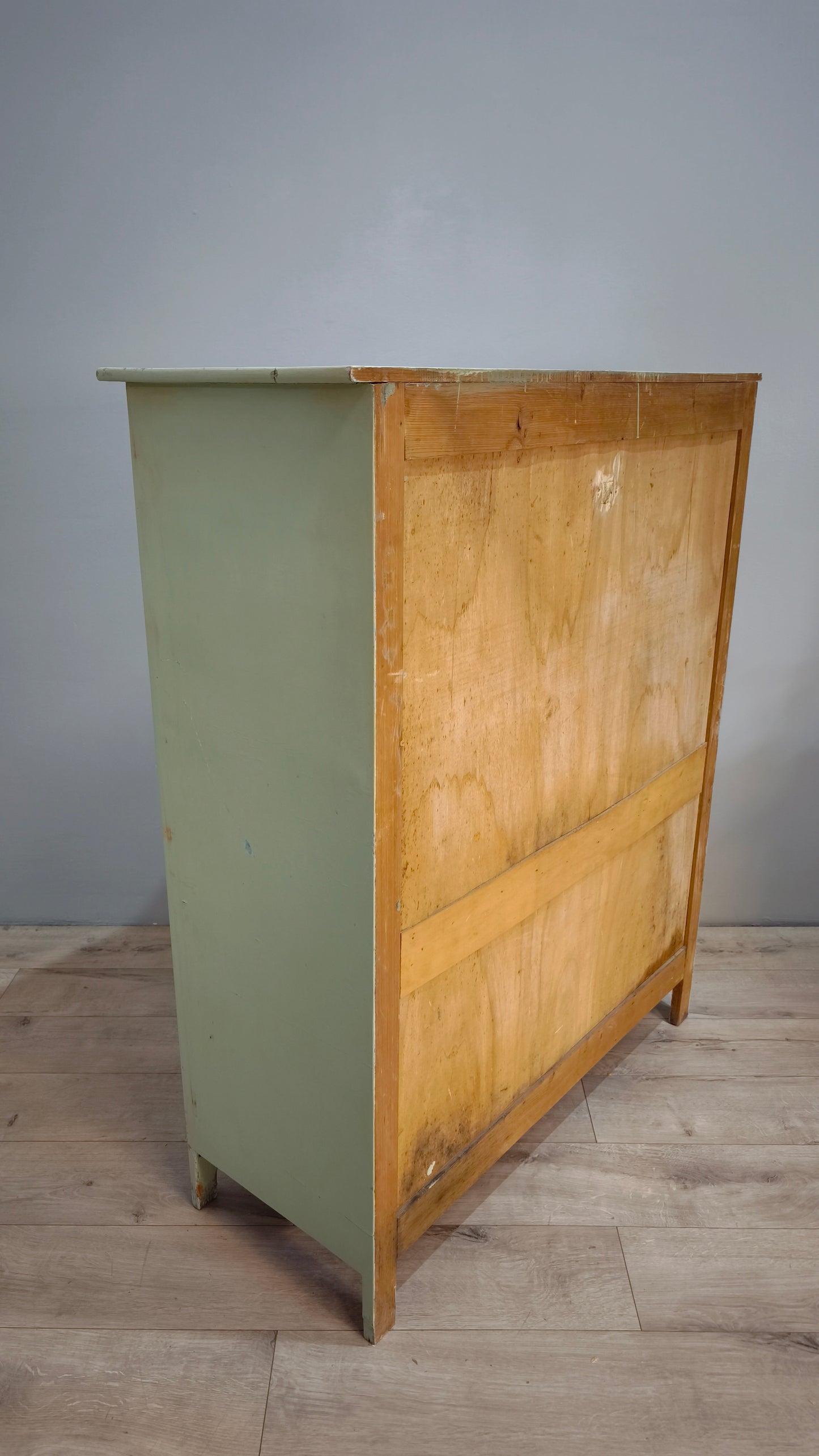 82407 Credenza vintage alta due sportelli e due cassetti