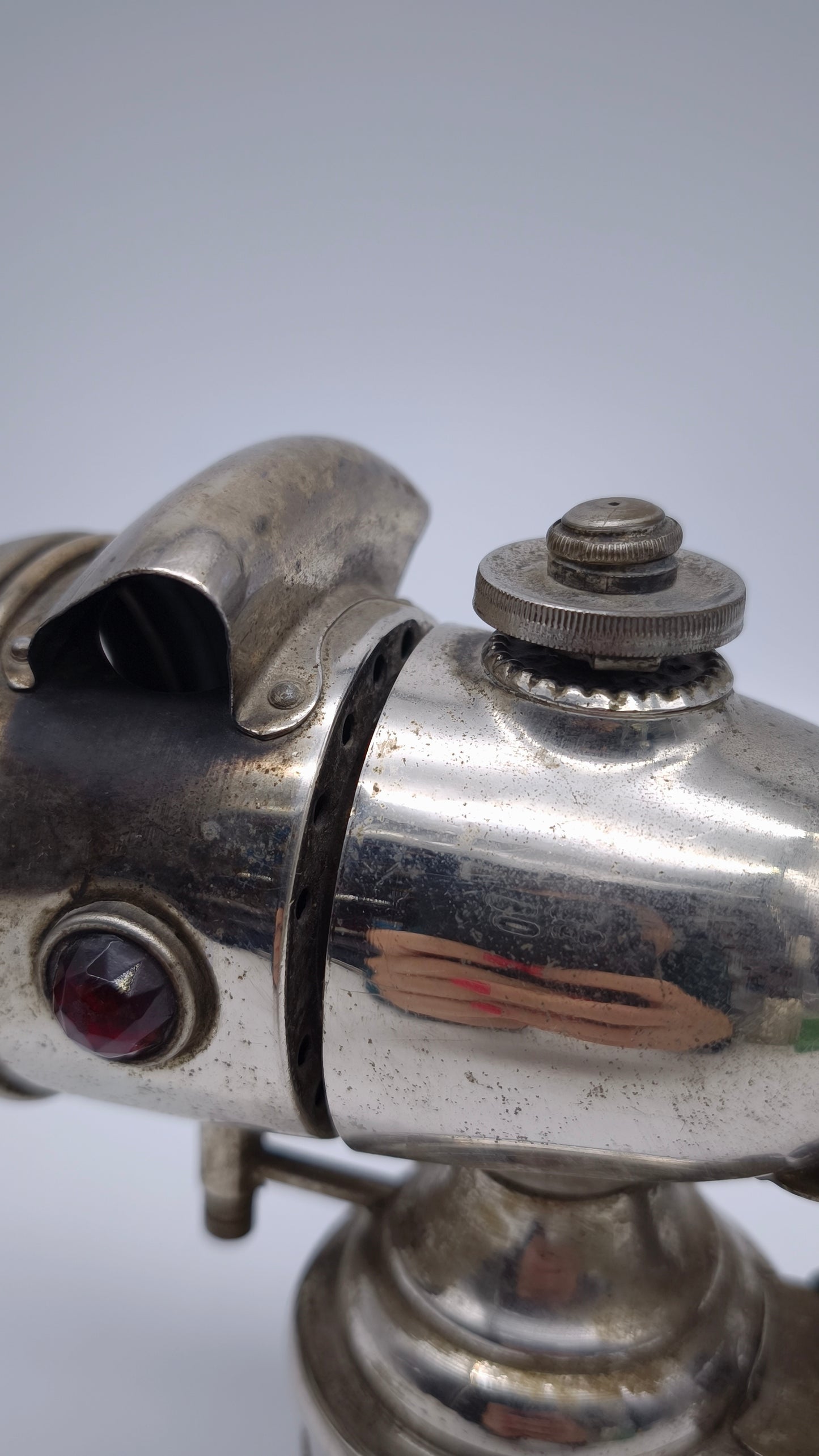 82333 Fanale a carburo acetilene vintage per bicicletta, primi del '900