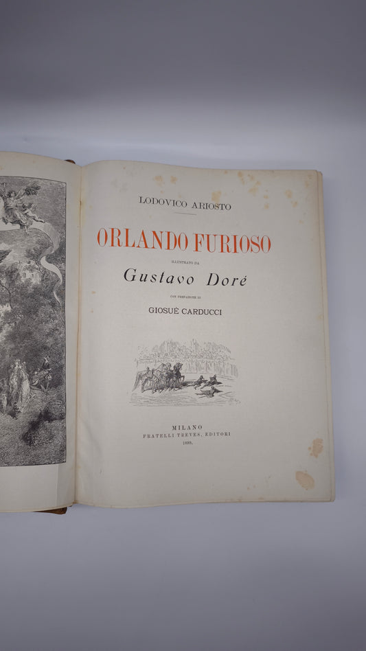 81947 Ludovico Ariosto, Orlando Furioso, Fratelli Treves Editori, Milano, 1899