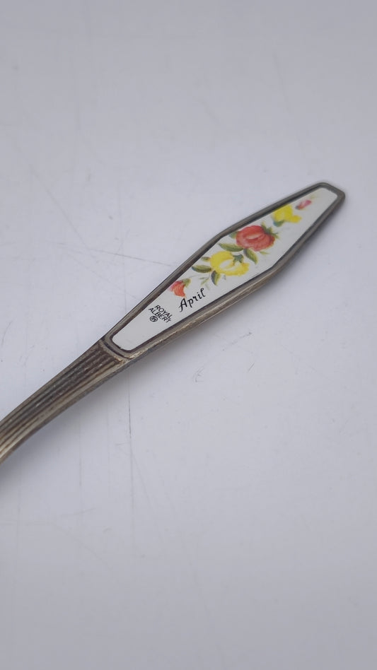 82538 Cucchiaino Royal Albert, April, silver plated