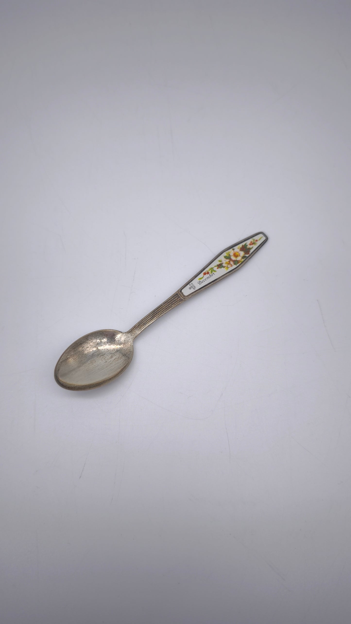82538 Cucchiaino Royal Albert, December, silver plated