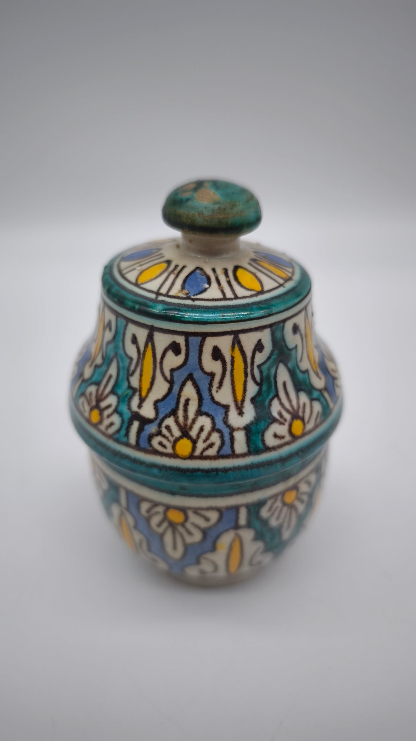 82900 Piccola potiche in ceramica marocchina