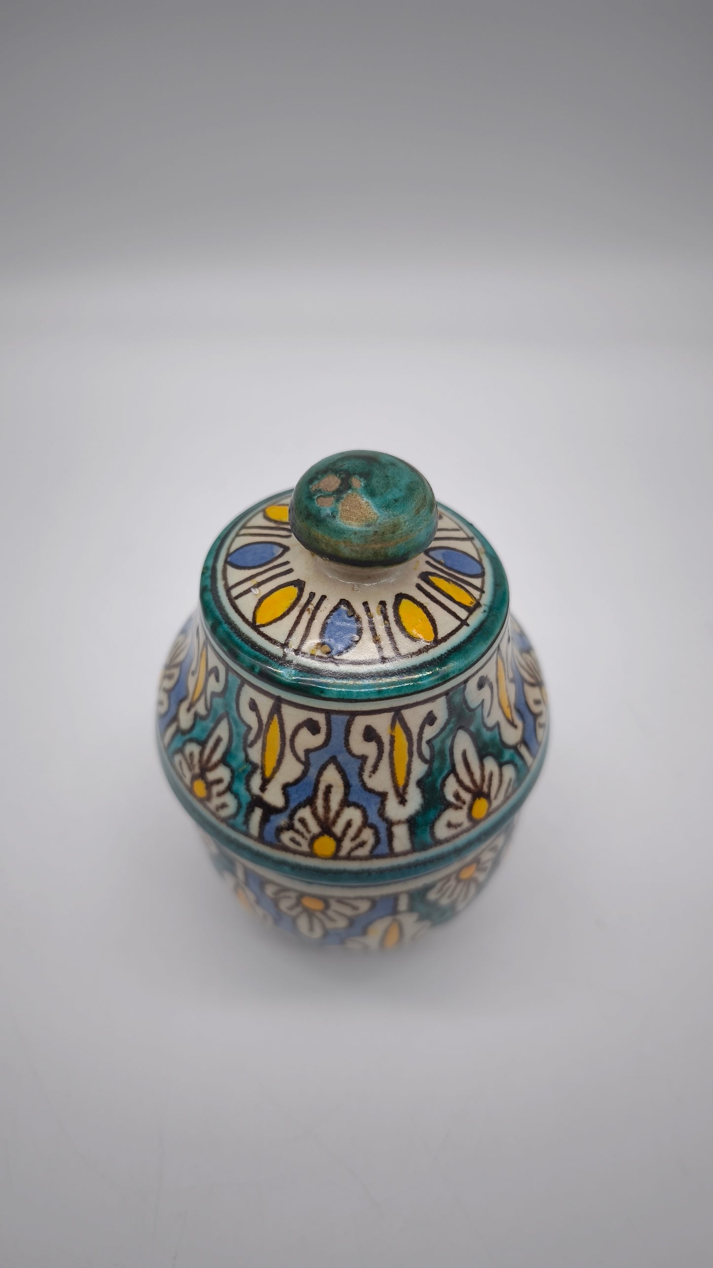 82900 Piccola potiche in ceramica marocchina
