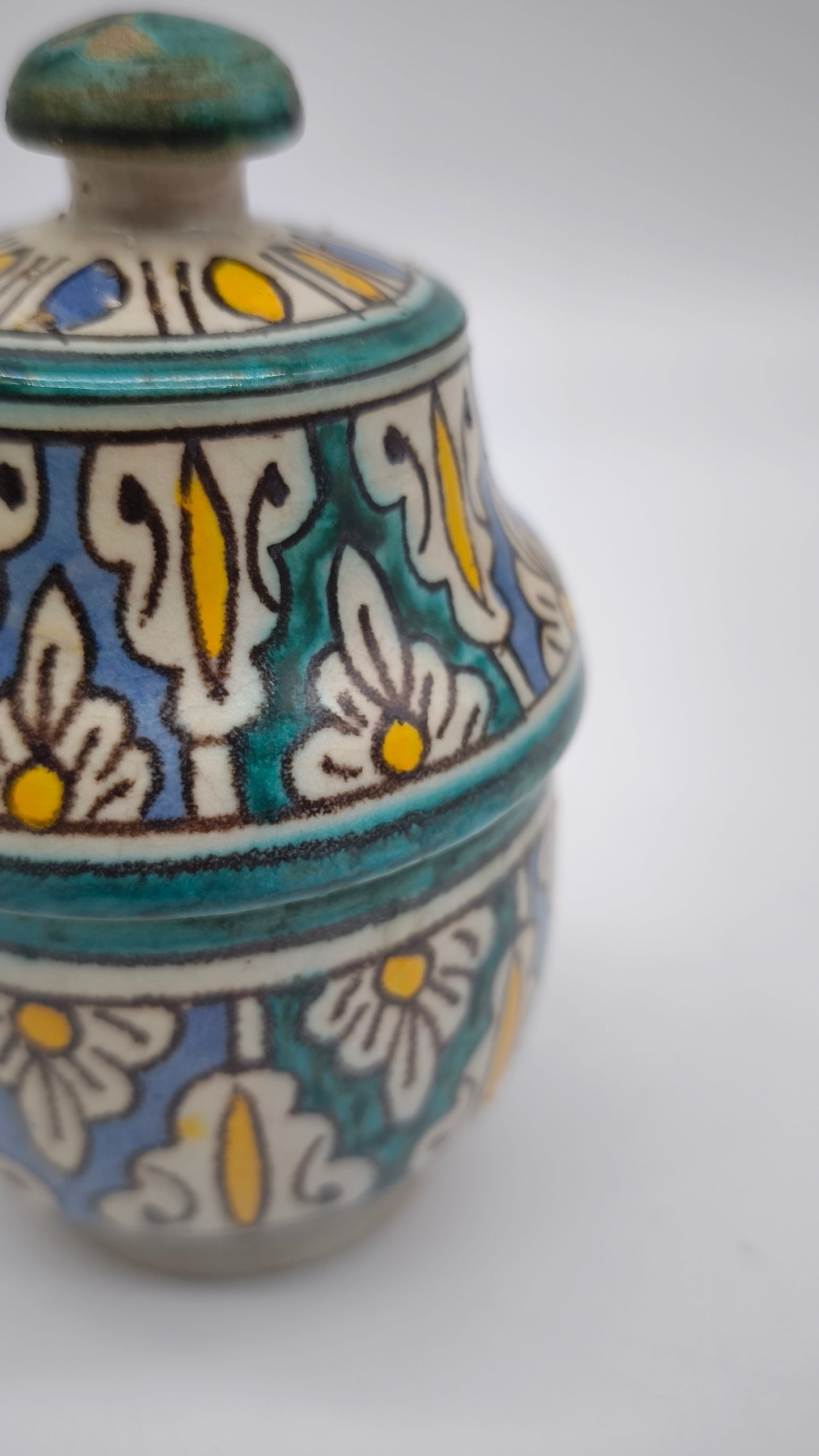 82900 Piccola potiche in ceramica marocchina