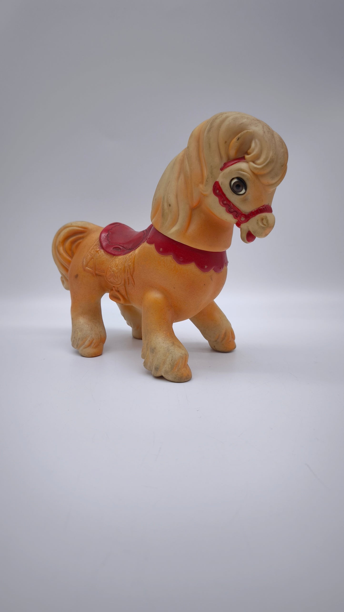 82809 Giocattolo vintage in plastica The Edward Mobley & CO. 1960, cavallo