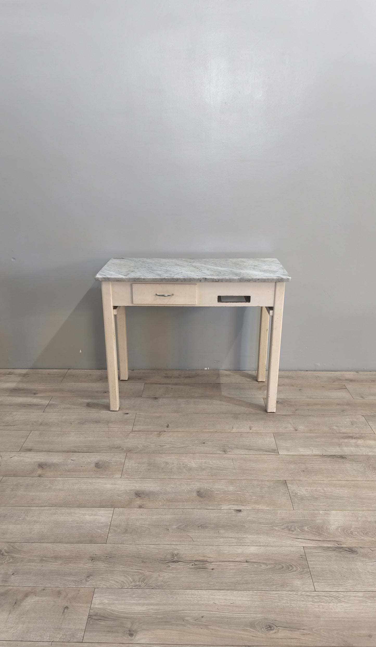 83645 Tavolo da cucina in legno con piano in marmo