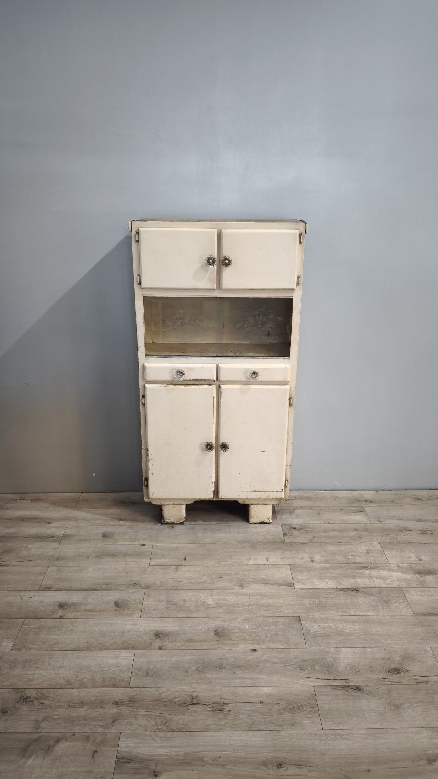 83270 Credenza due sportelli anni '50 color panna