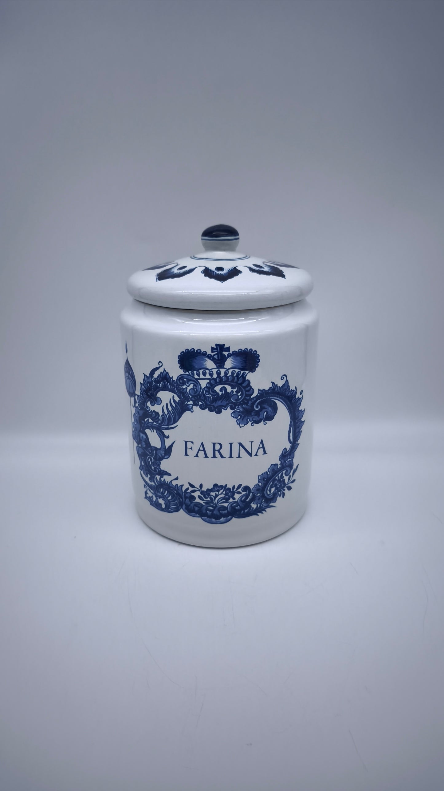 83803 Barattolo in ceramica Delft made in Holland, Farina