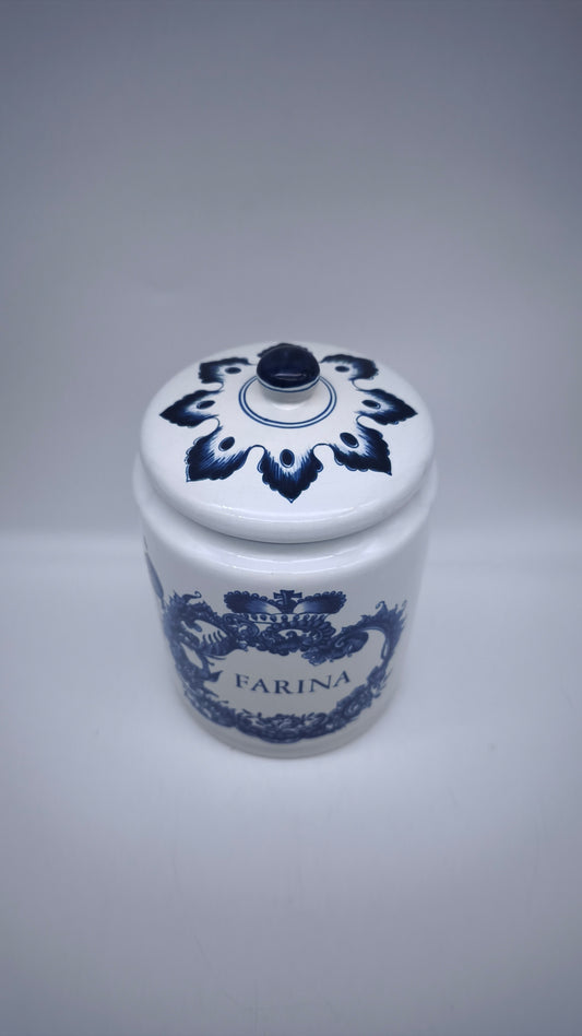 83803 Barattolo in ceramica Delft made in Holland, Farina