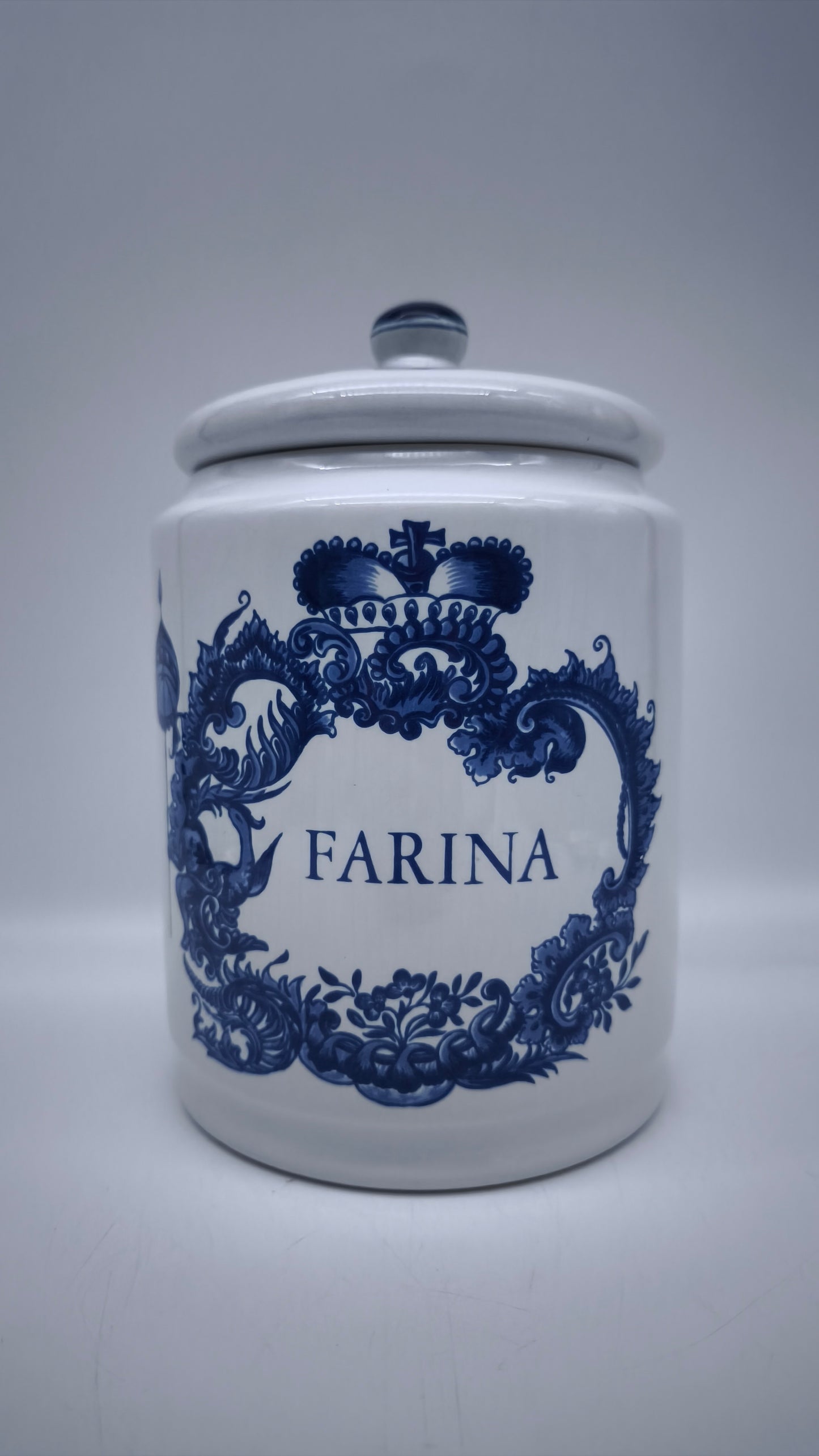 83803 Barattolo in ceramica Delft made in Holland, Farina