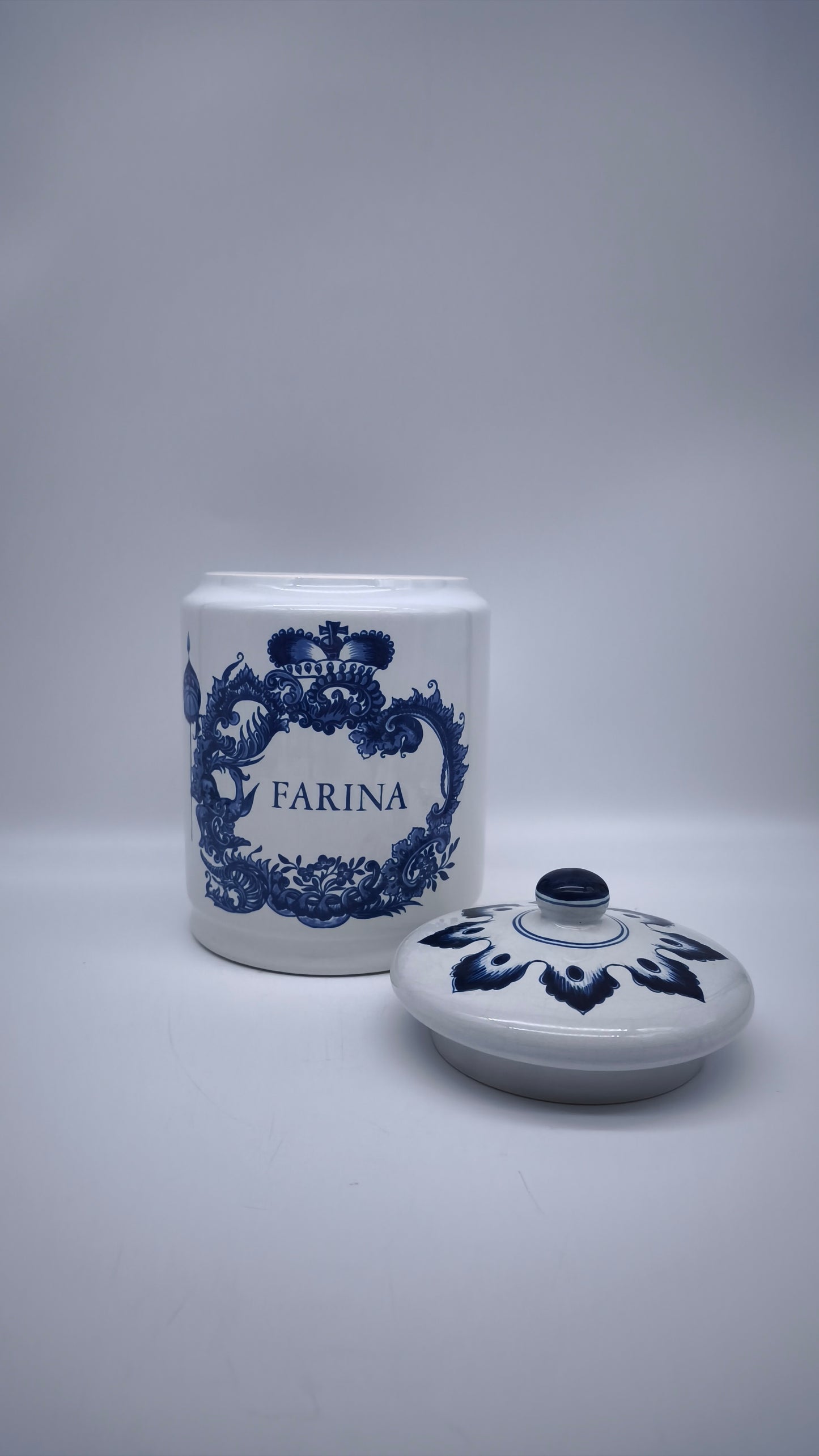83803 Barattolo in ceramica Delft made in Holland, Farina