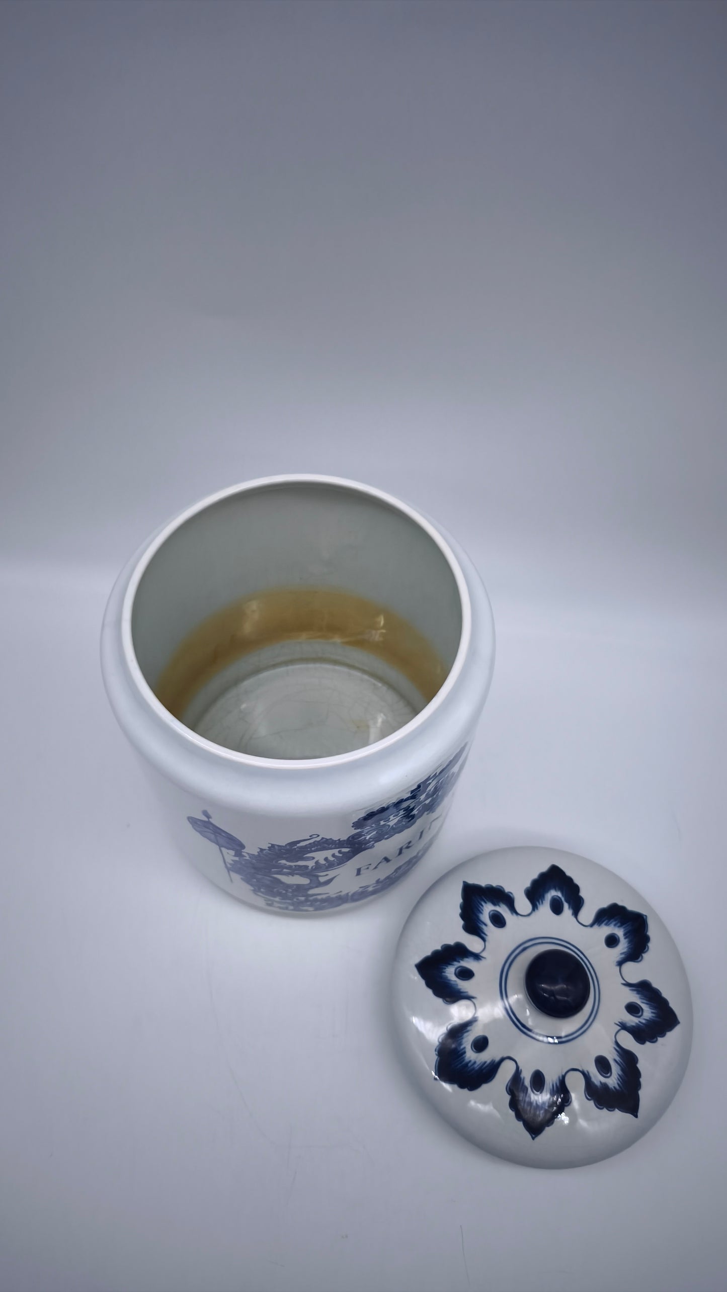 83803 Barattolo in ceramica Delft made in Holland, Farina