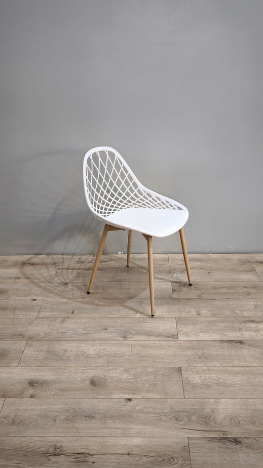 83914 Sedia bianca moderna