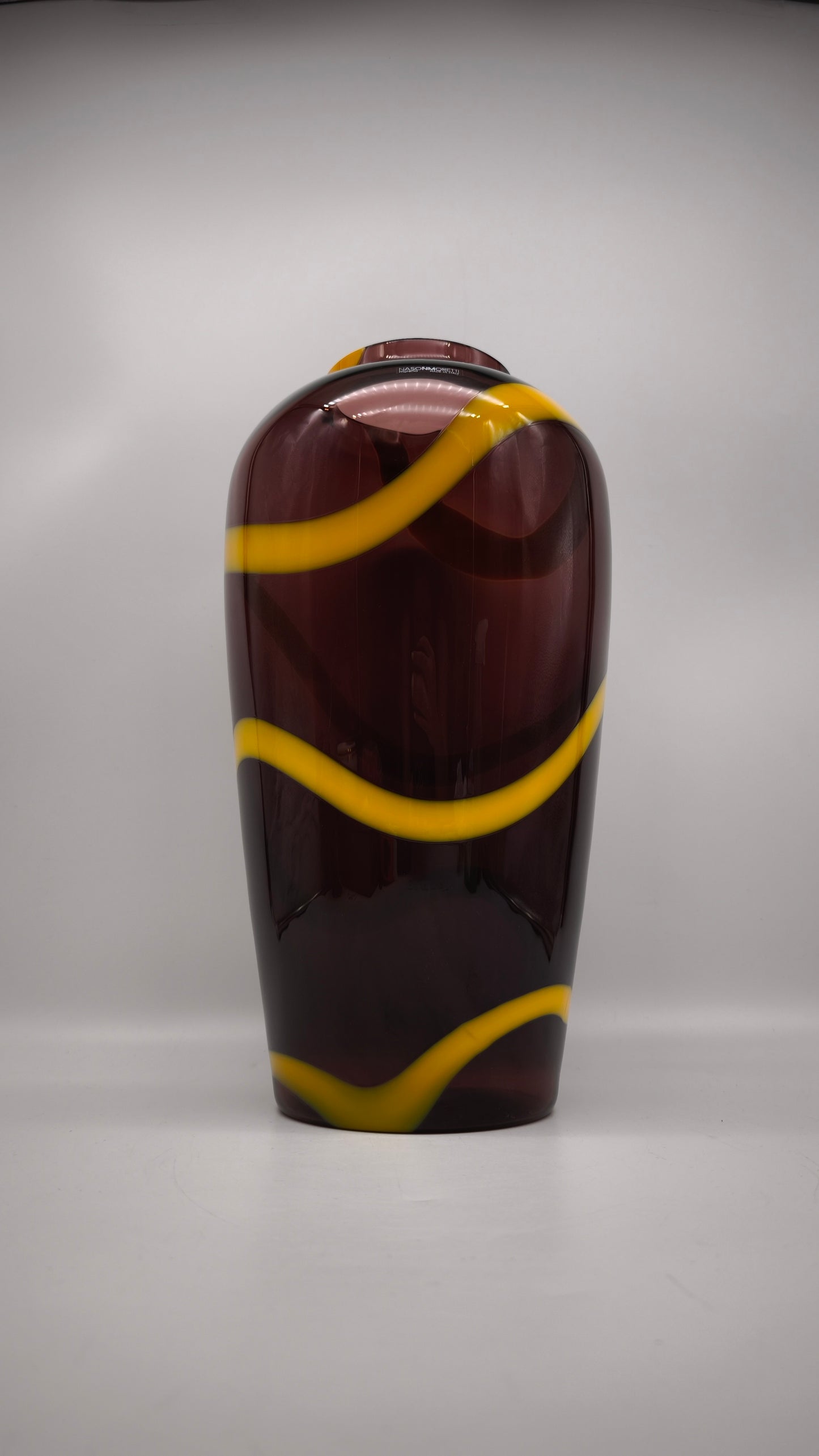 81836 Vaso Snake di Nason Moretti in vetro di Murano