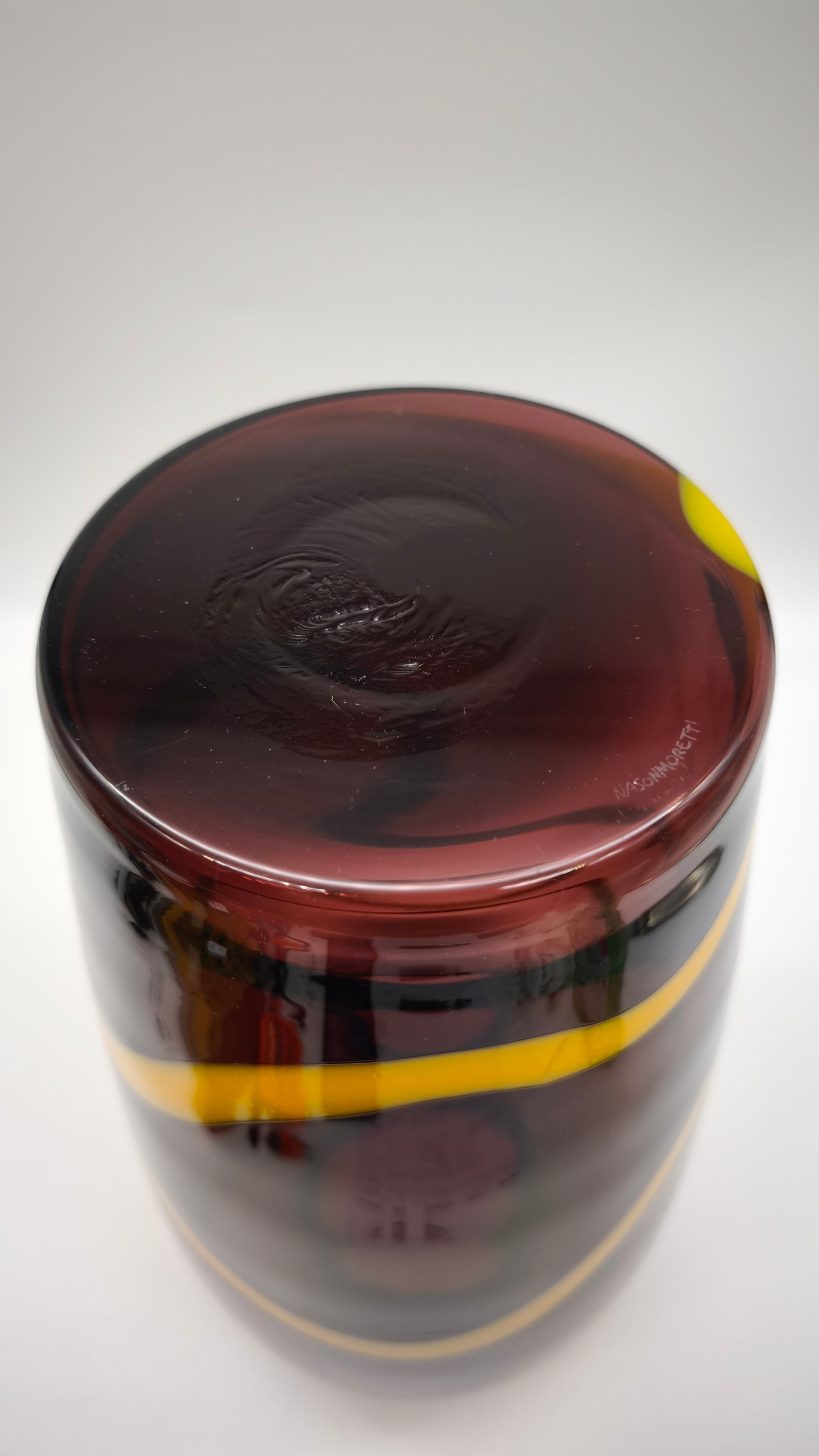 81836 Vaso Snake di Nason Moretti in vetro di Murano