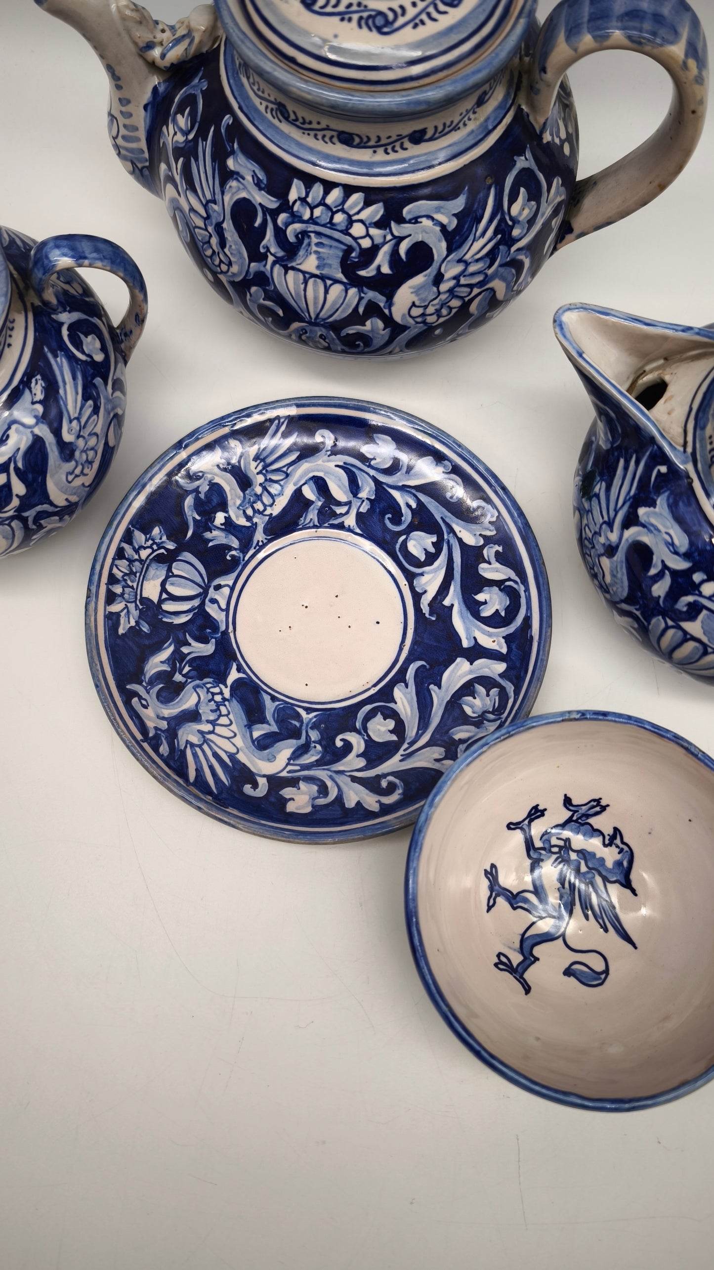 83230 Servizio da tè in ceramica Mastrogiorgio Gualdo Tadino, Perugia