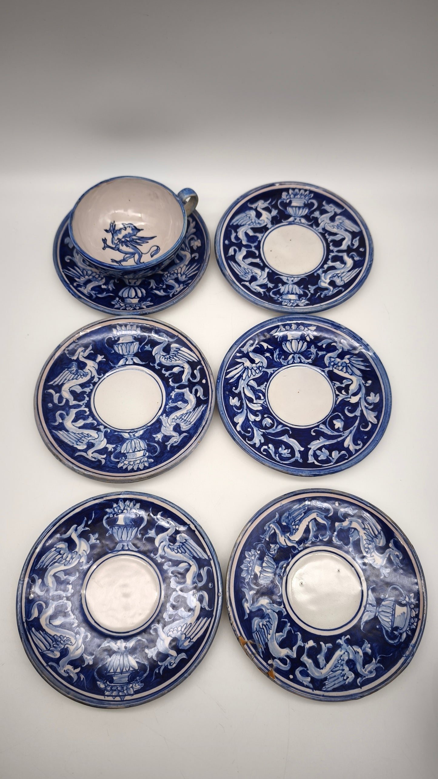 83230 Servizio da tè in ceramica Mastrogiorgio Gualdo Tadino, Perugia