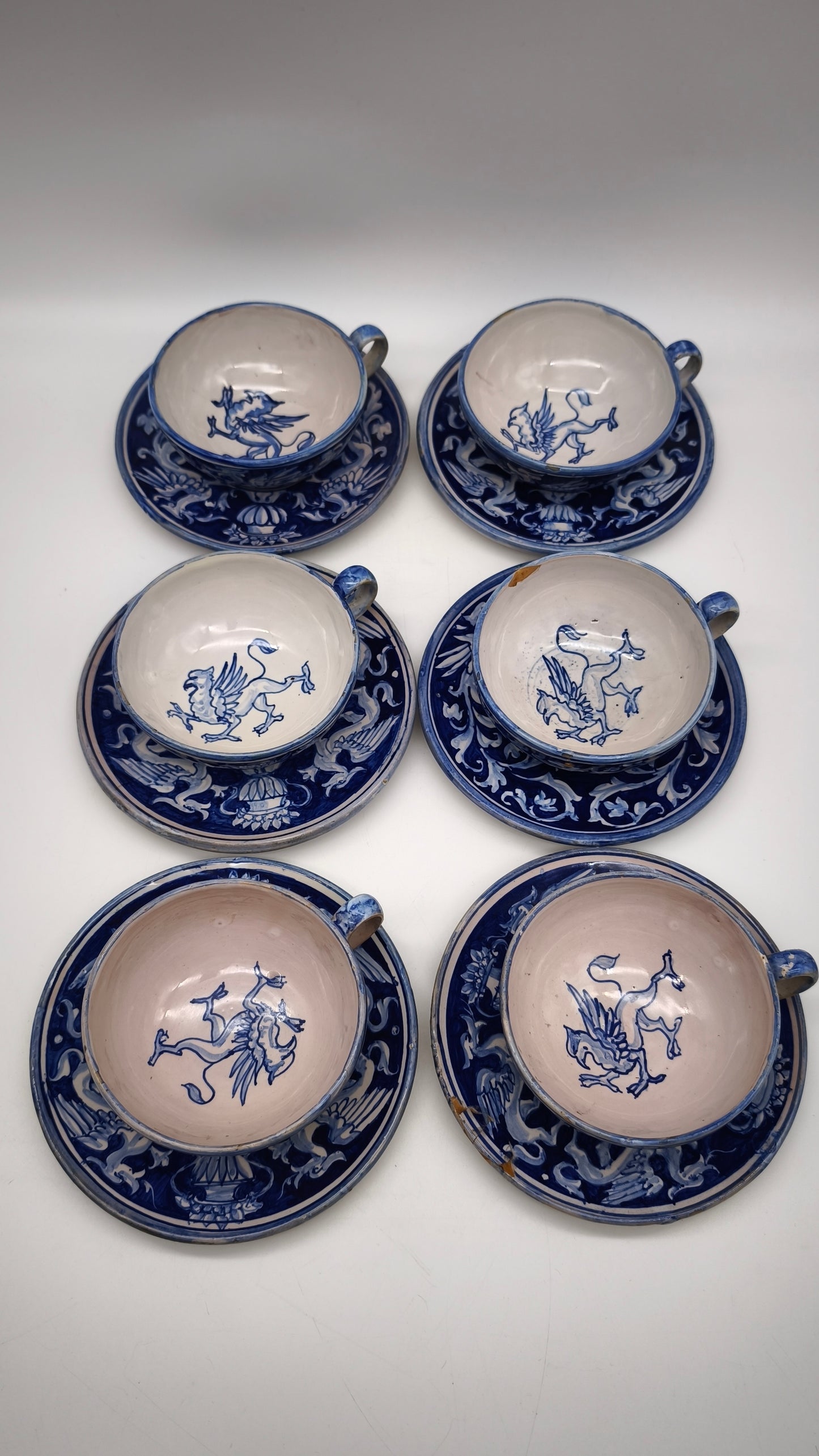 83230 Servizio da tè in ceramica Mastrogiorgio Gualdo Tadino, Perugia