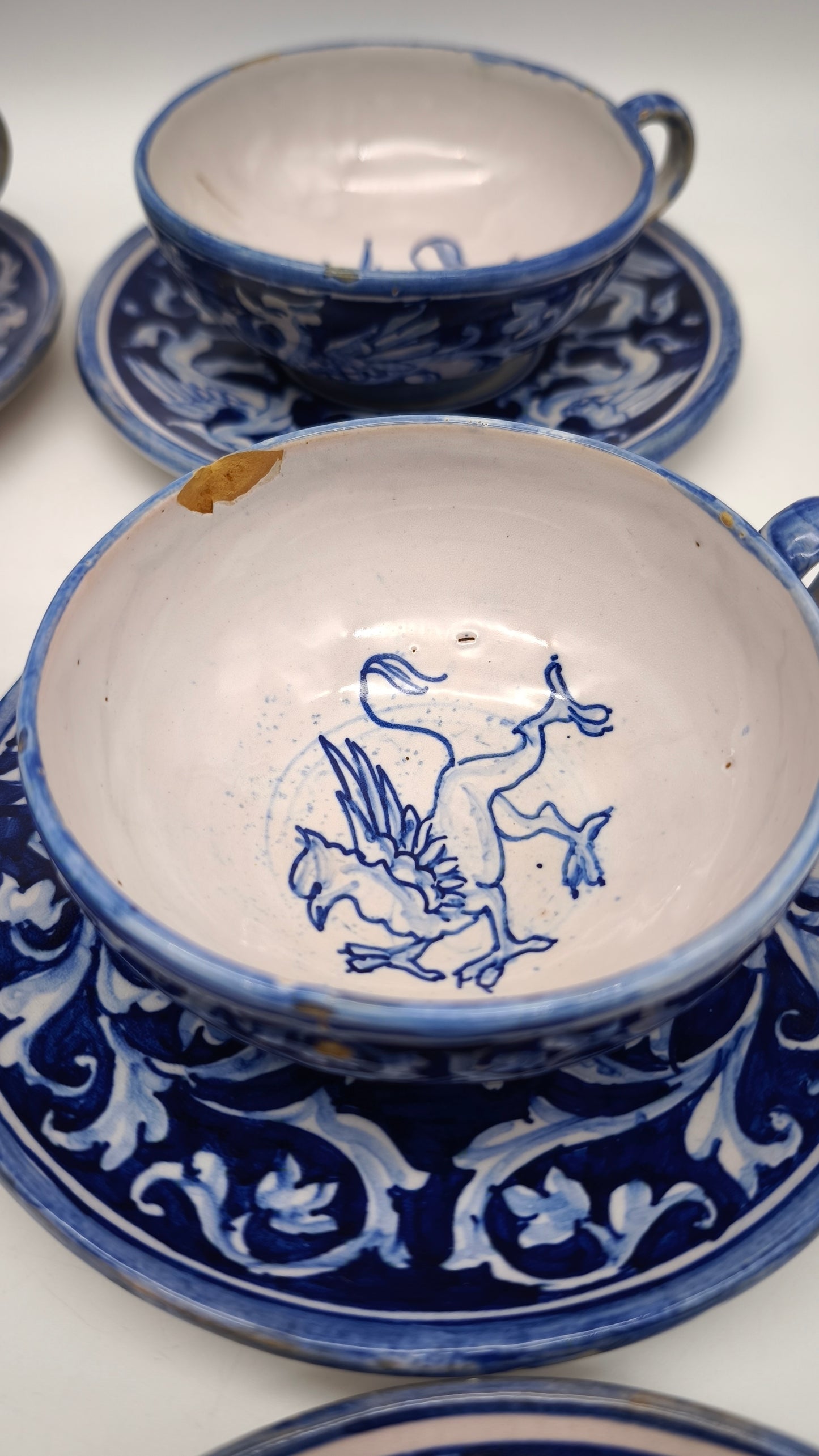 83230 Servizio da tè in ceramica Mastrogiorgio Gualdo Tadino, Perugia