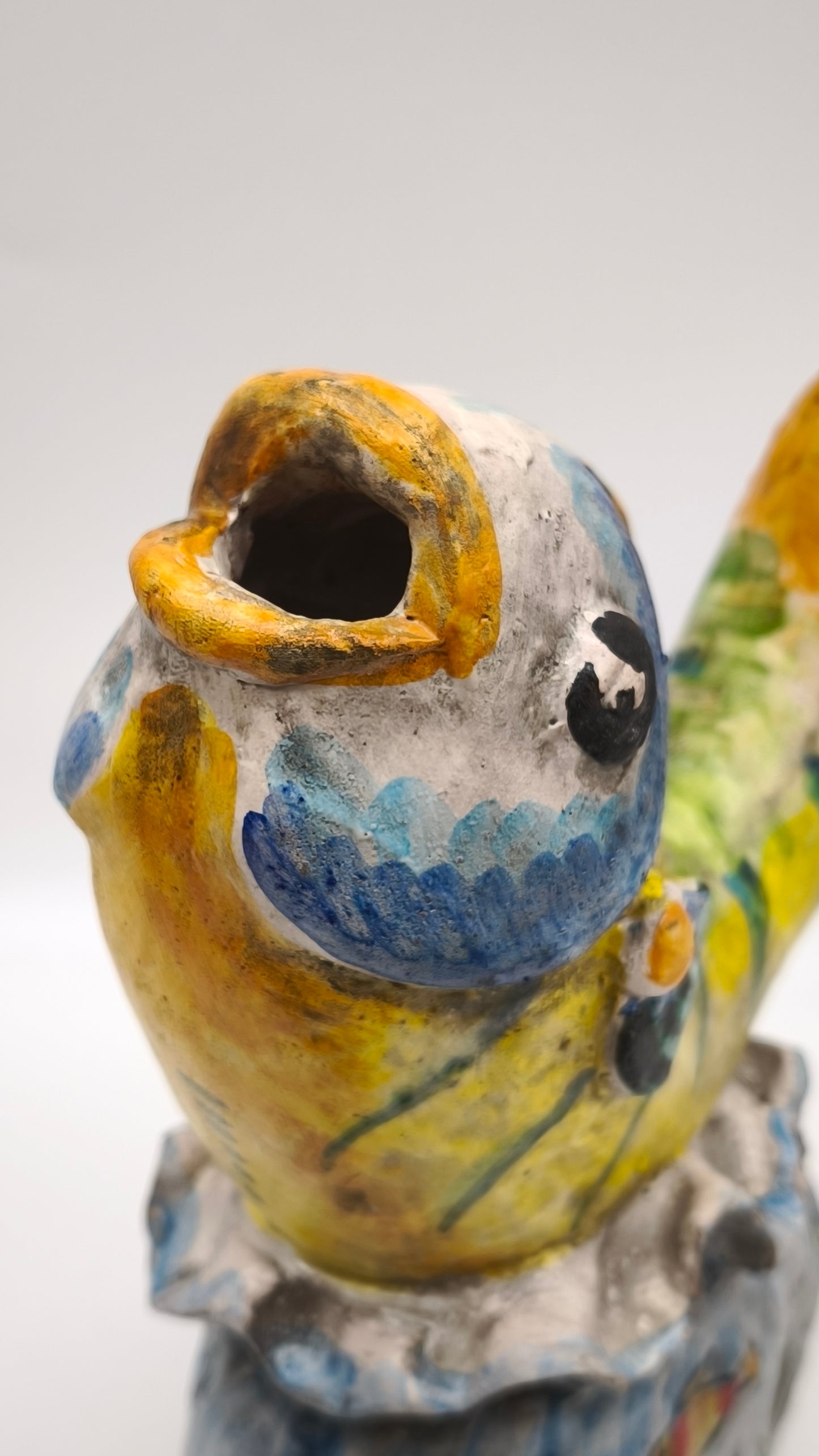 84084 Scultura pesce in ceramica di Caltagirone