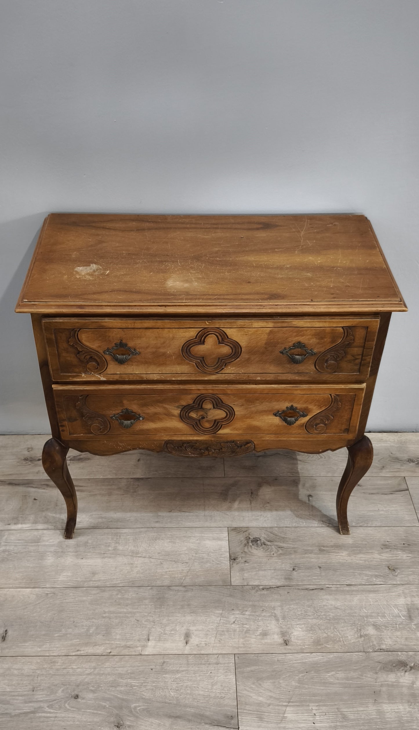 84156 Mobile in legno con due cassetti