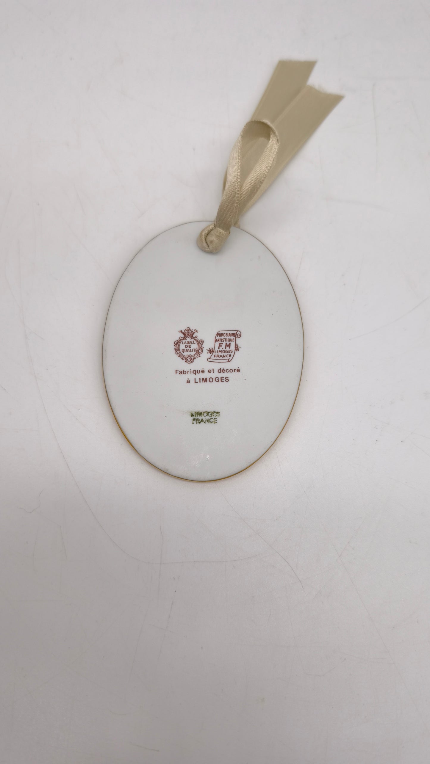 84471 Decorazione con gatti in ceramica Limoges
