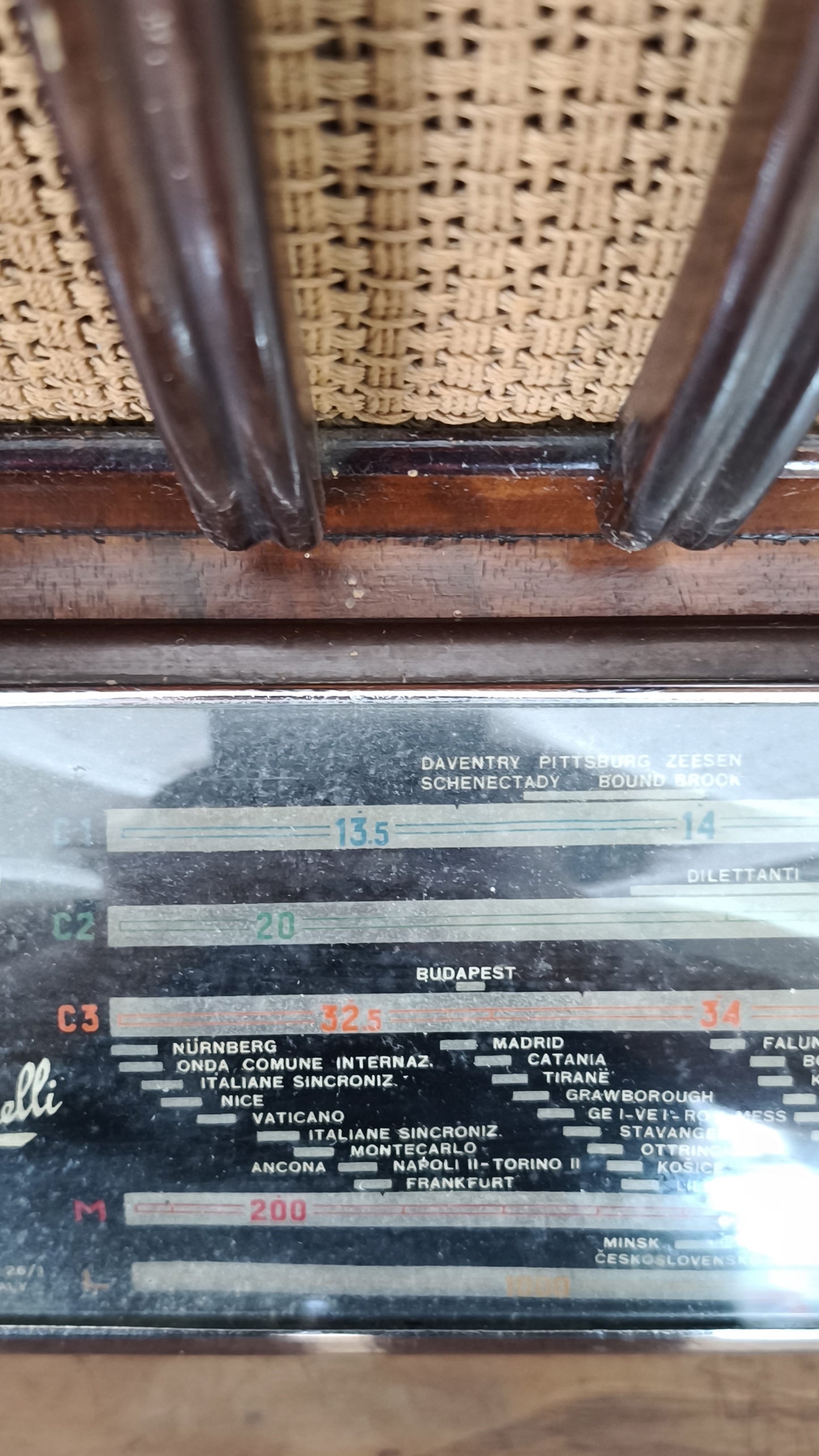 84573 Radio vintage Radiomarelli modello 9A26, anni '40