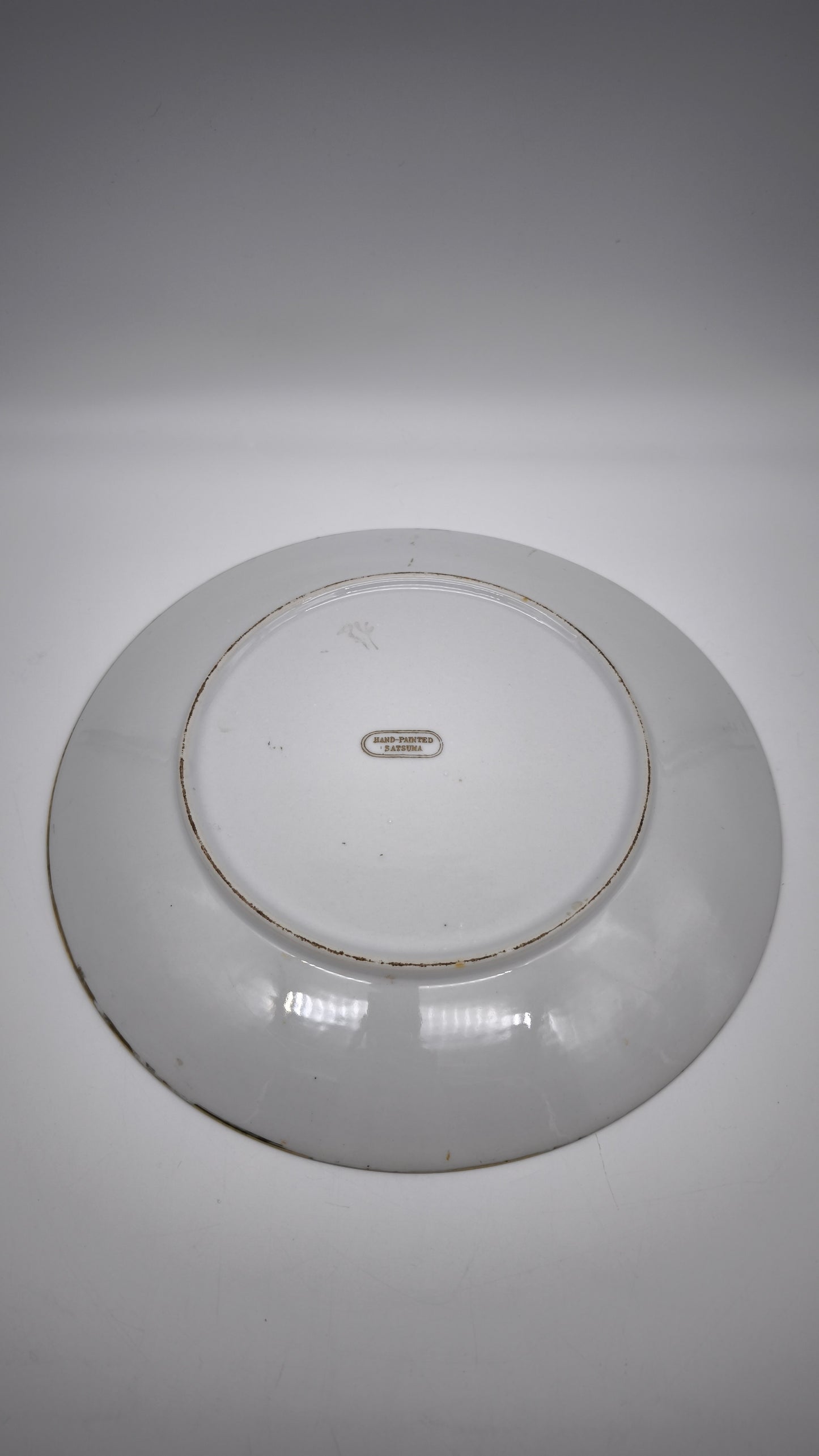 84296 Piatto decorativo dipinto a mano manifattura Satsuma