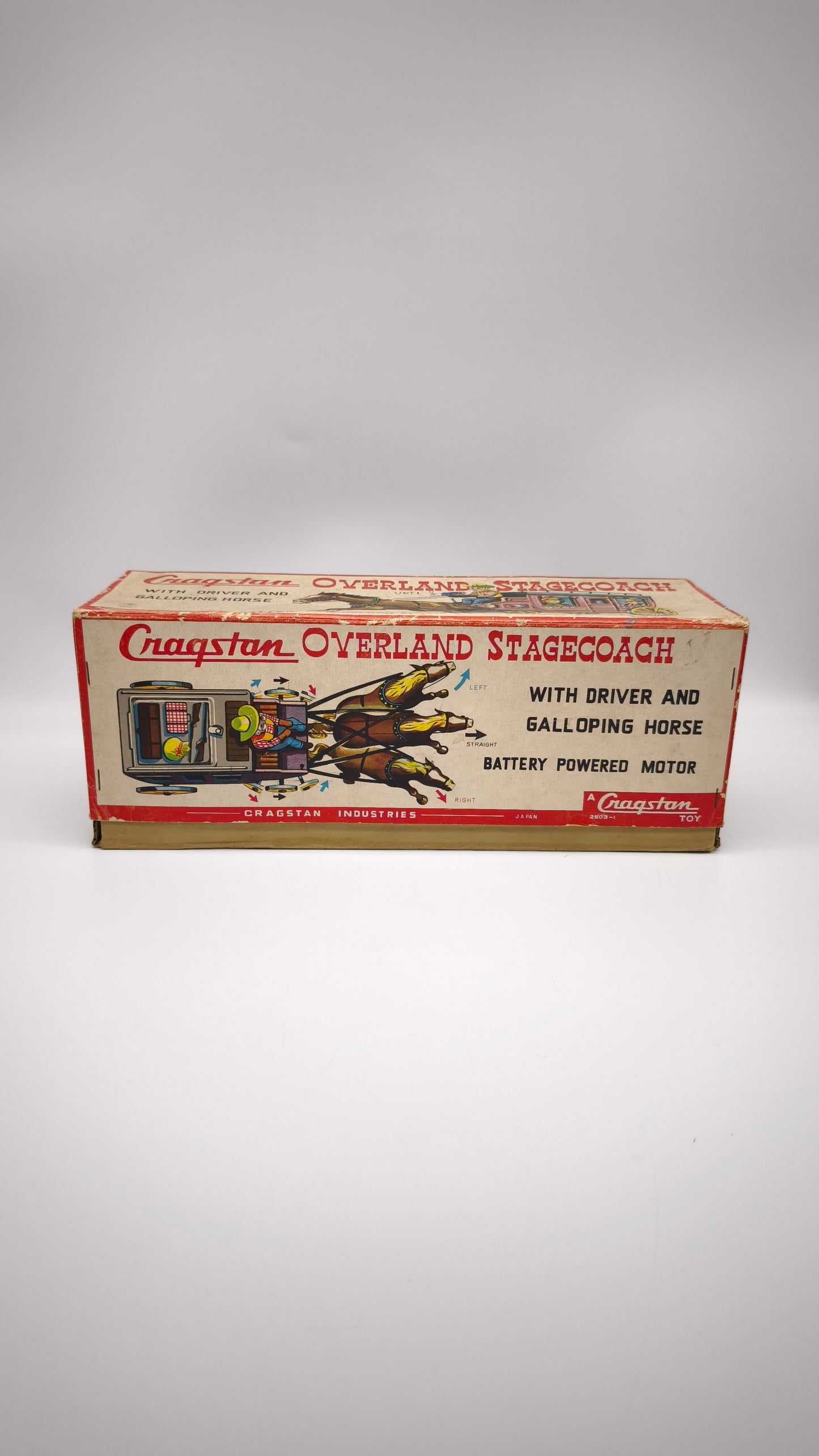 82992 Carrozza vintage in latta Cragstan Overland Stagecoach