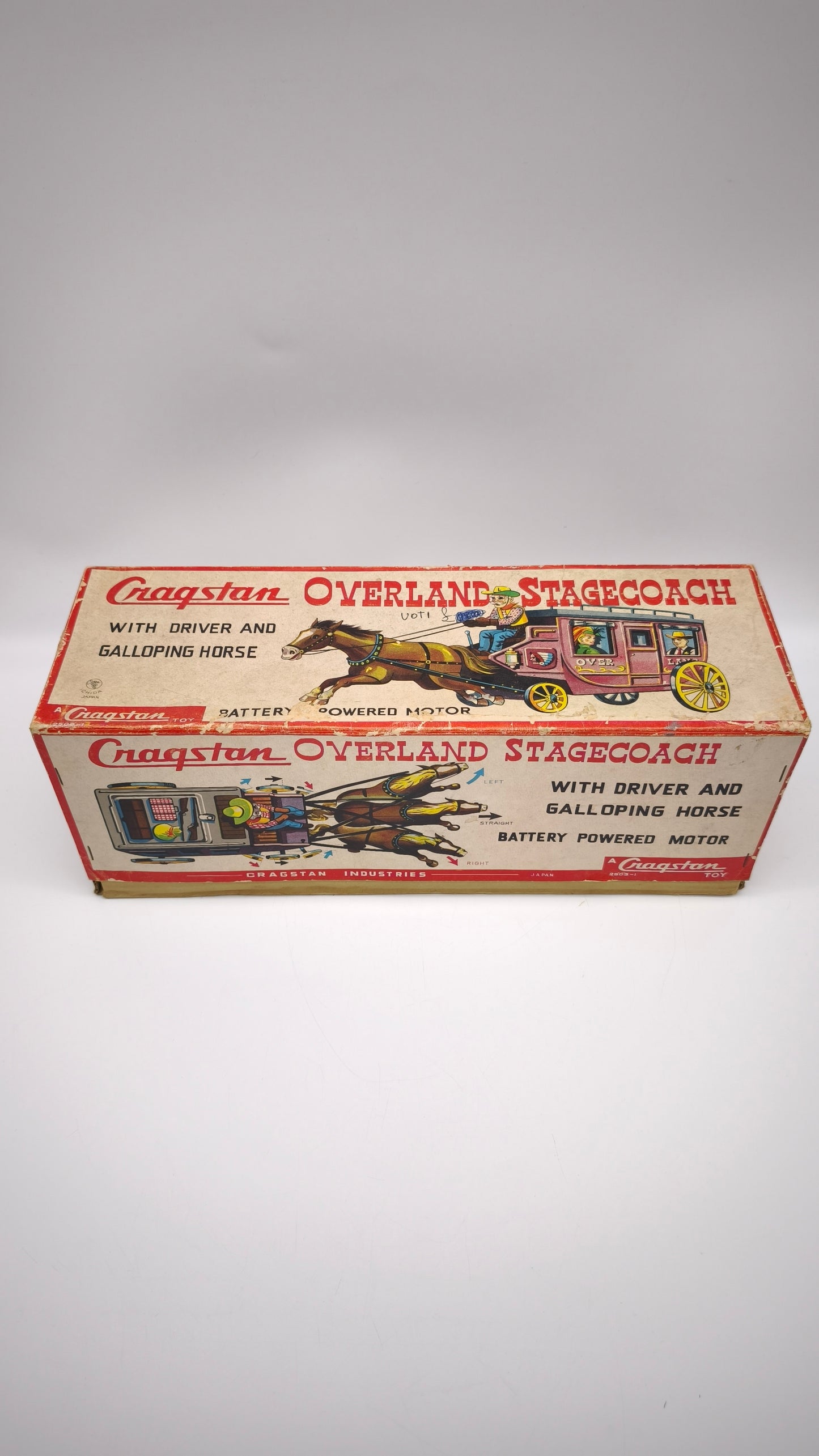 82992 Carrozza vintage in latta Cragstan Overland Stagecoach