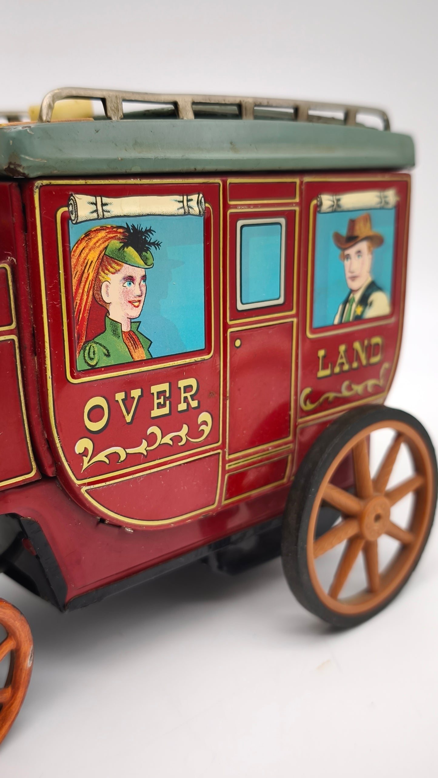82992 Carrozza vintage in latta Cragstan Overland Stagecoach