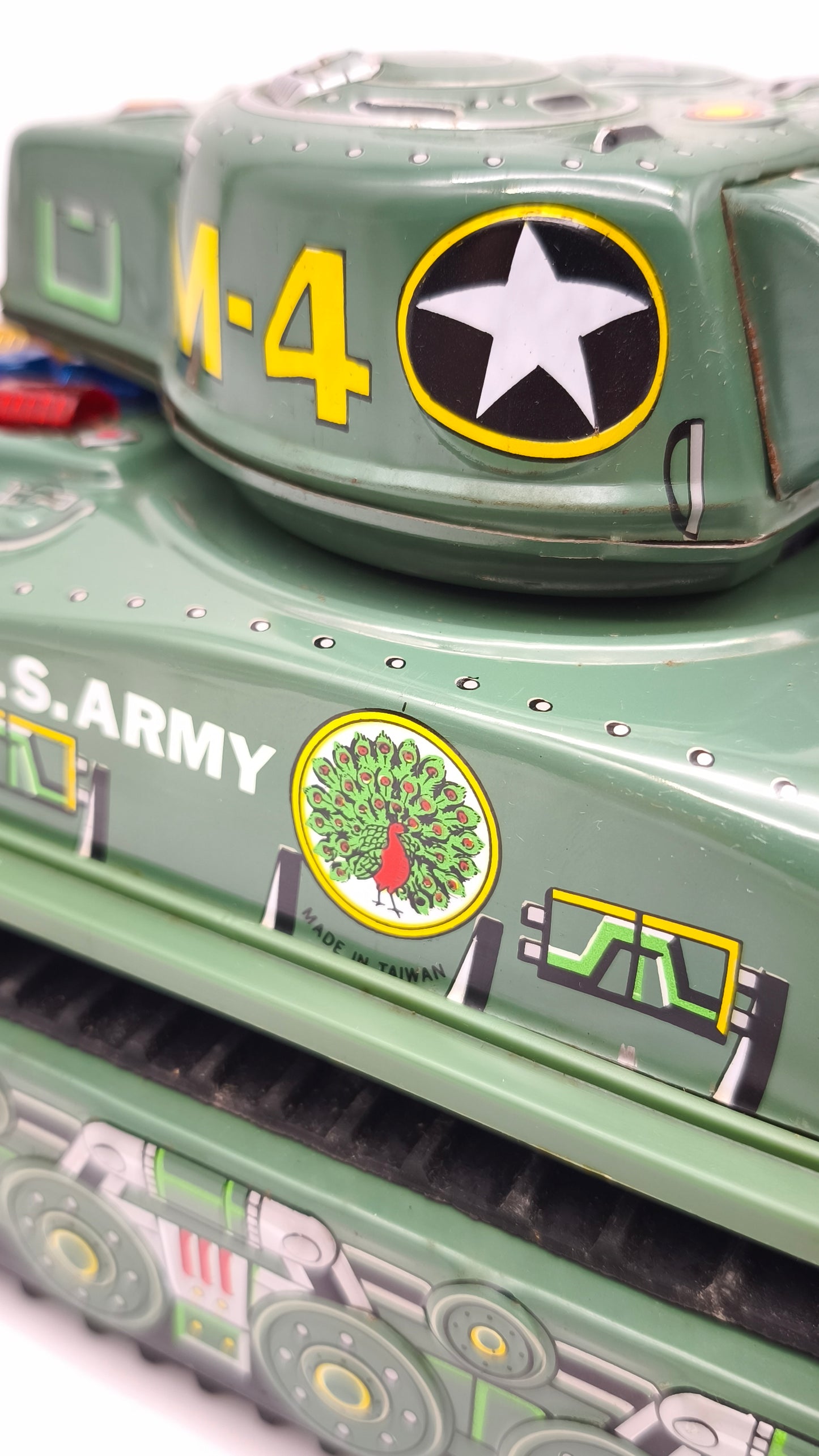 82991 Carro armato vintage in latta M4 Combat Tank KI2001