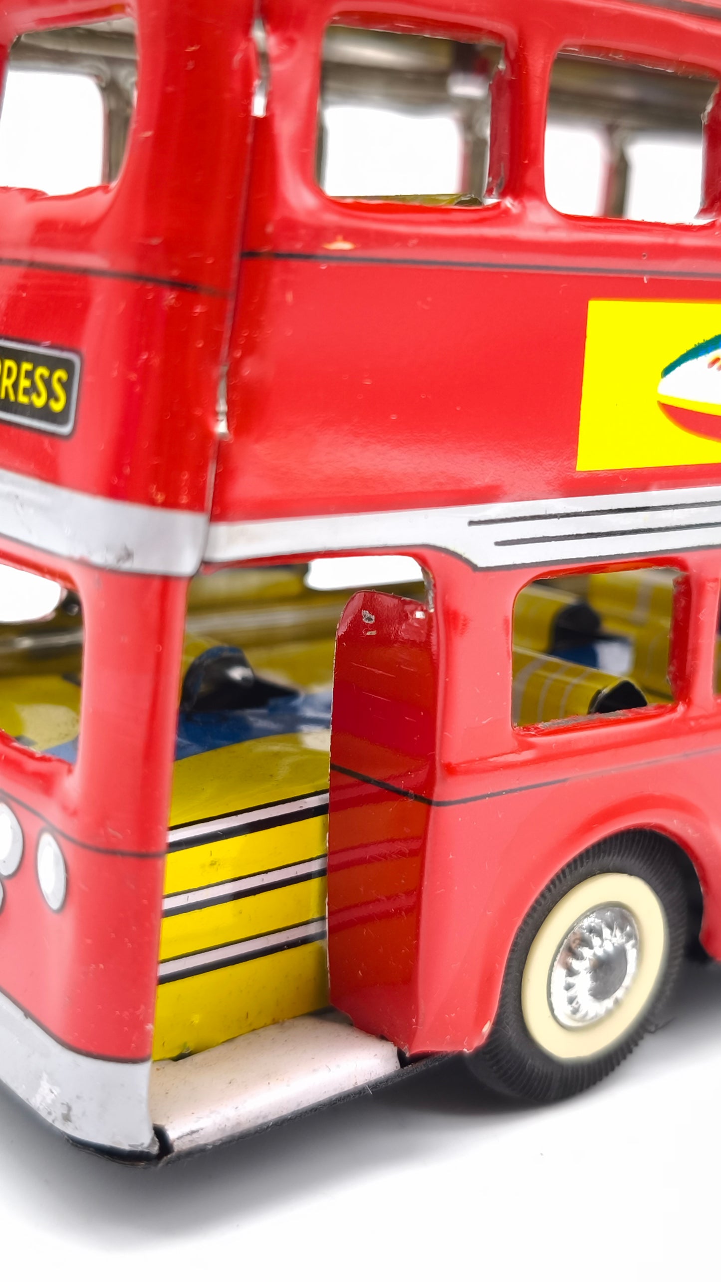 82986 Bus vintage in latta Double Decker MF 844