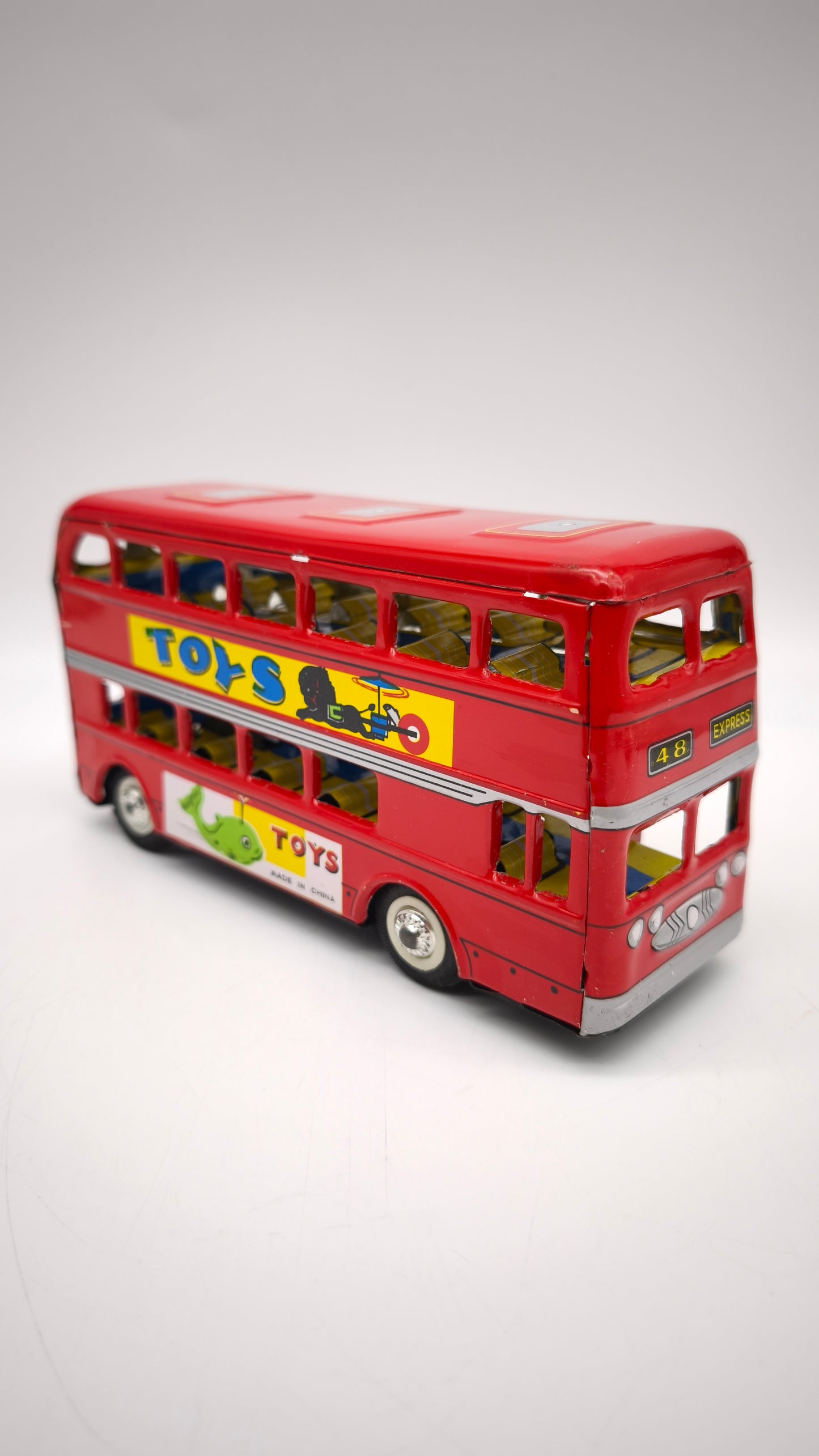 82986 Bus vintage in latta Double Decker MF 844