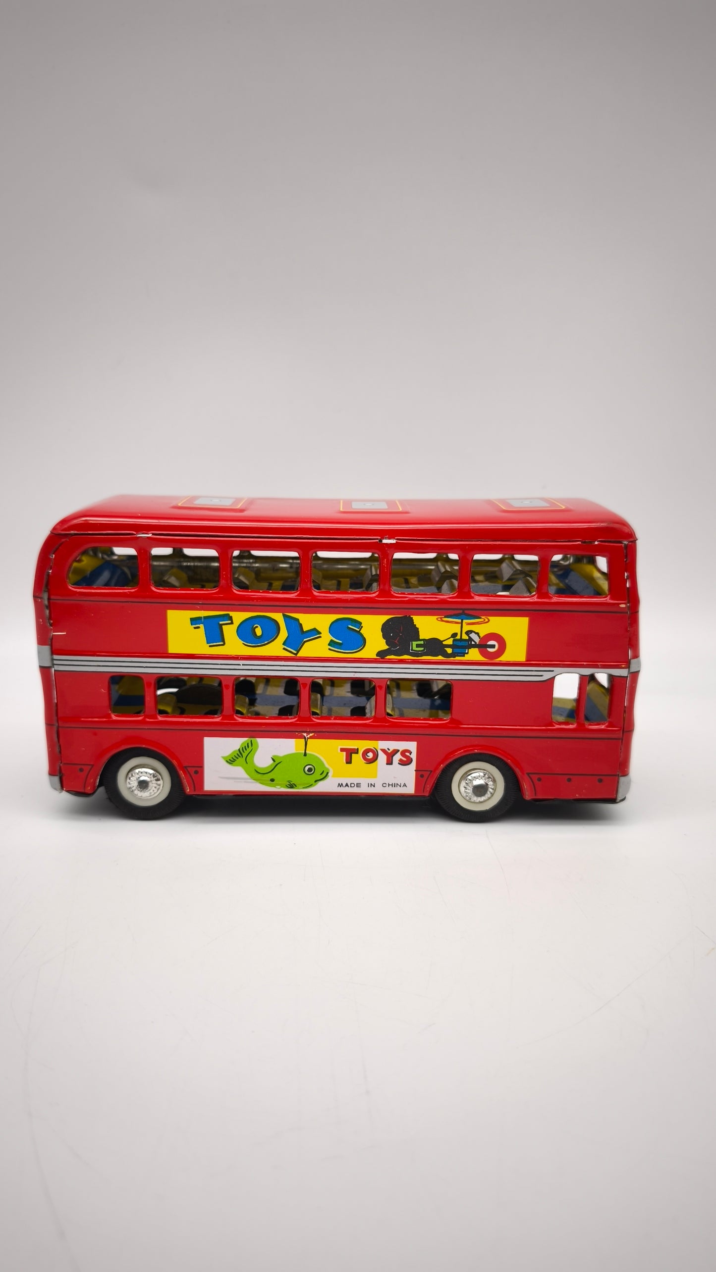 82986 Bus vintage in latta Double Decker MF 844