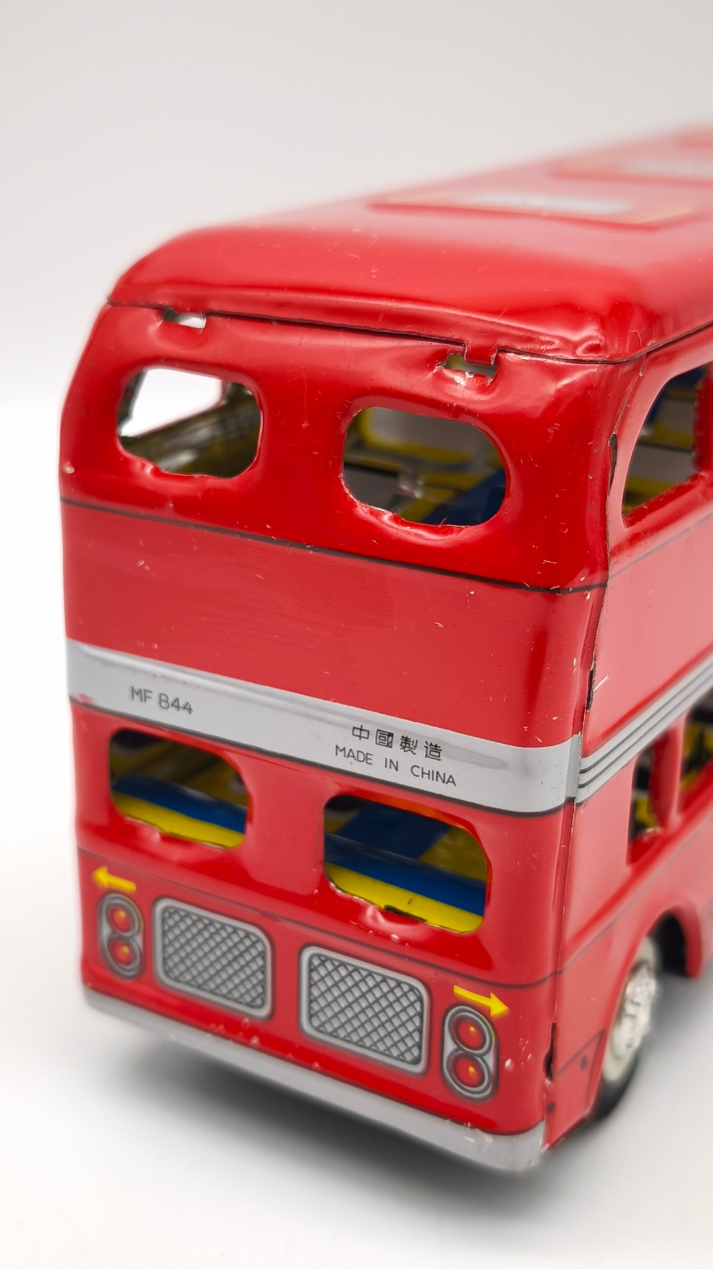 82986 Bus vintage in latta Double Decker MF 844