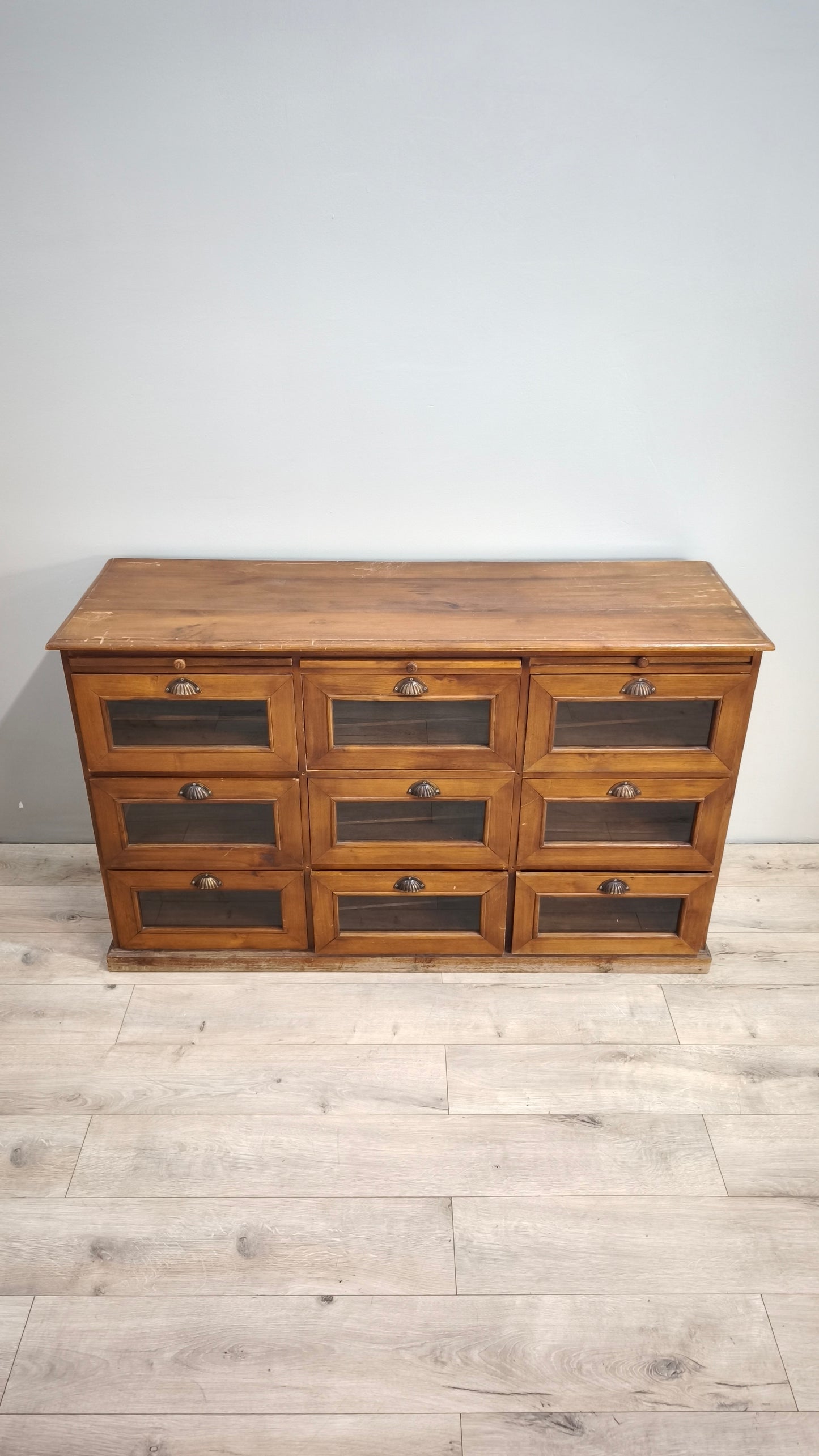 84844 Servante in legno massello di teak con cassetti e tiretti