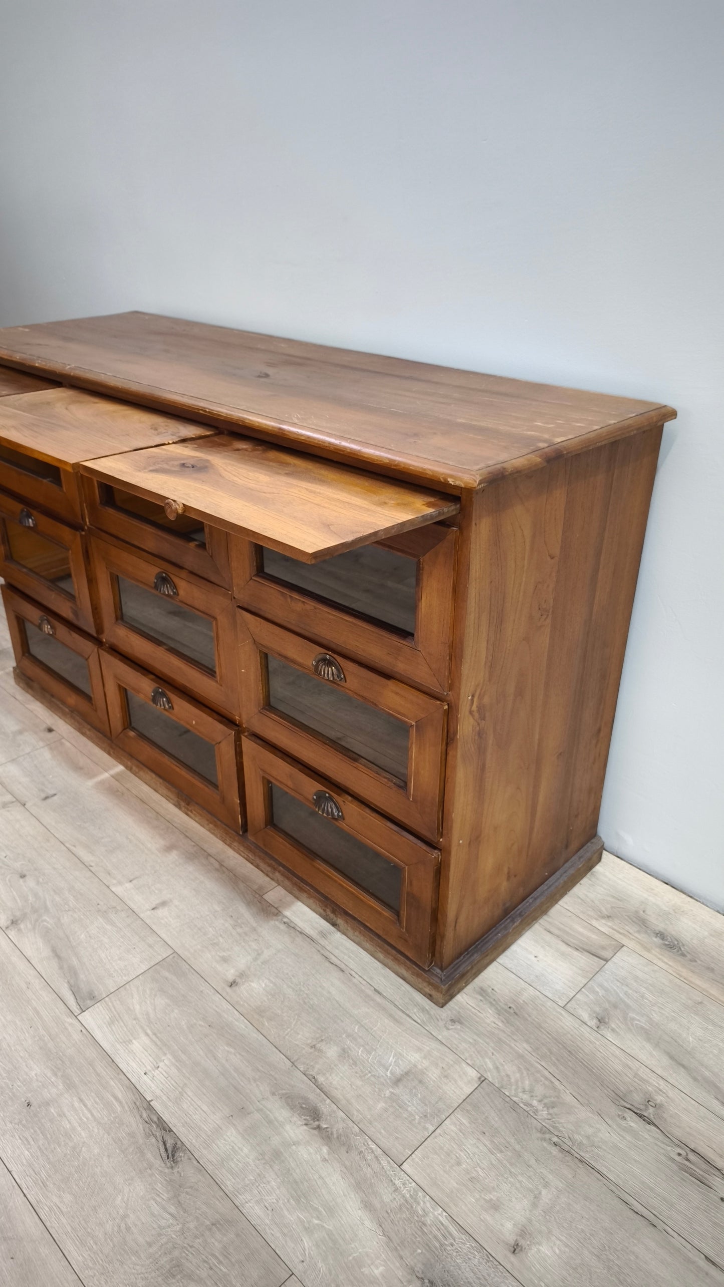 84844 Servante in legno massello di teak con cassetti e tiretti