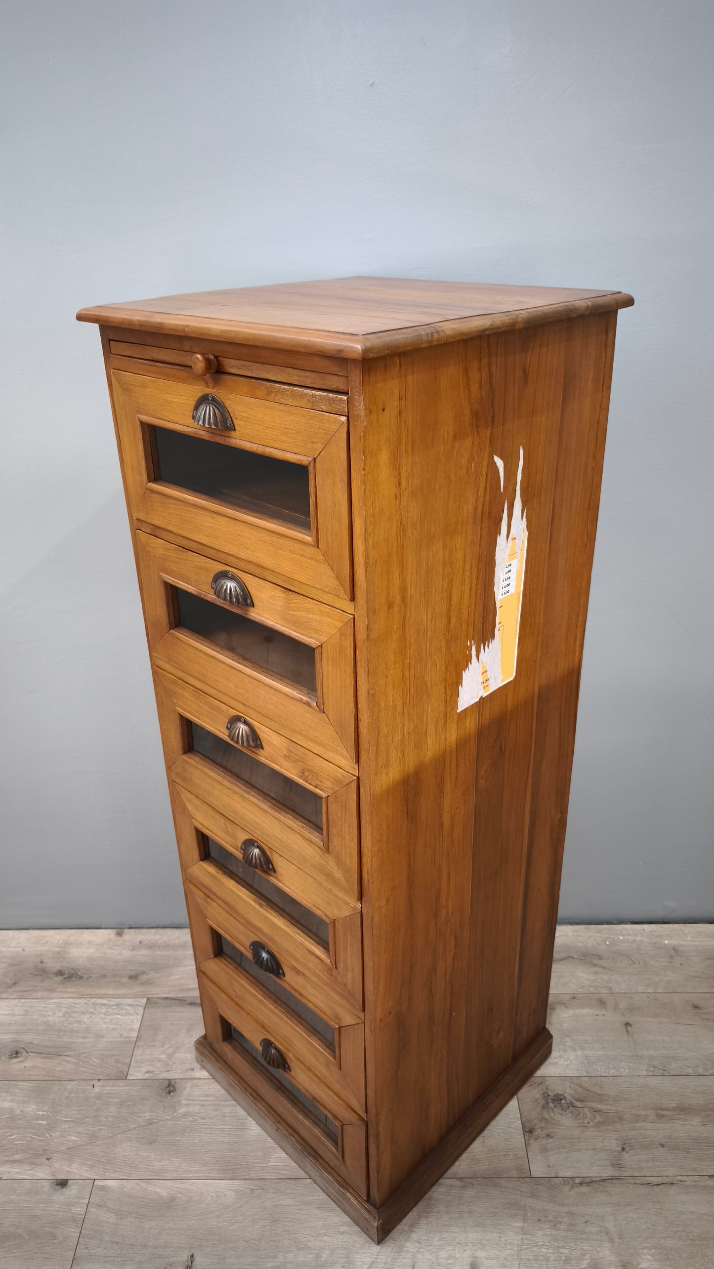84847 Cassettiera verticale in legno massello di teak