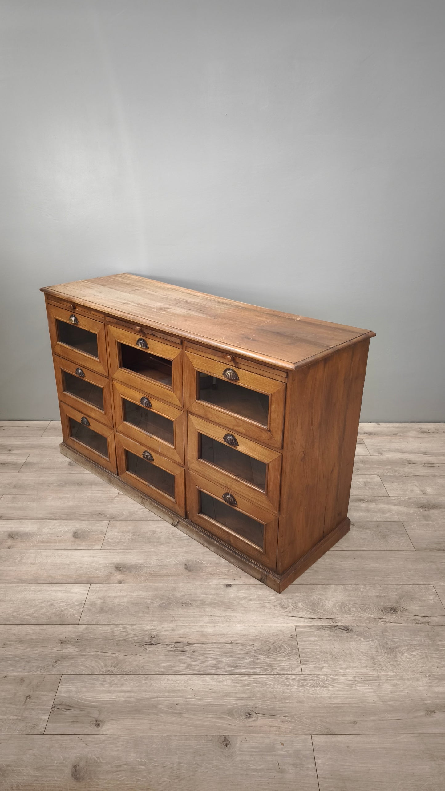 84844-2 Servante in legno massello di teak con cassetti e tiretti