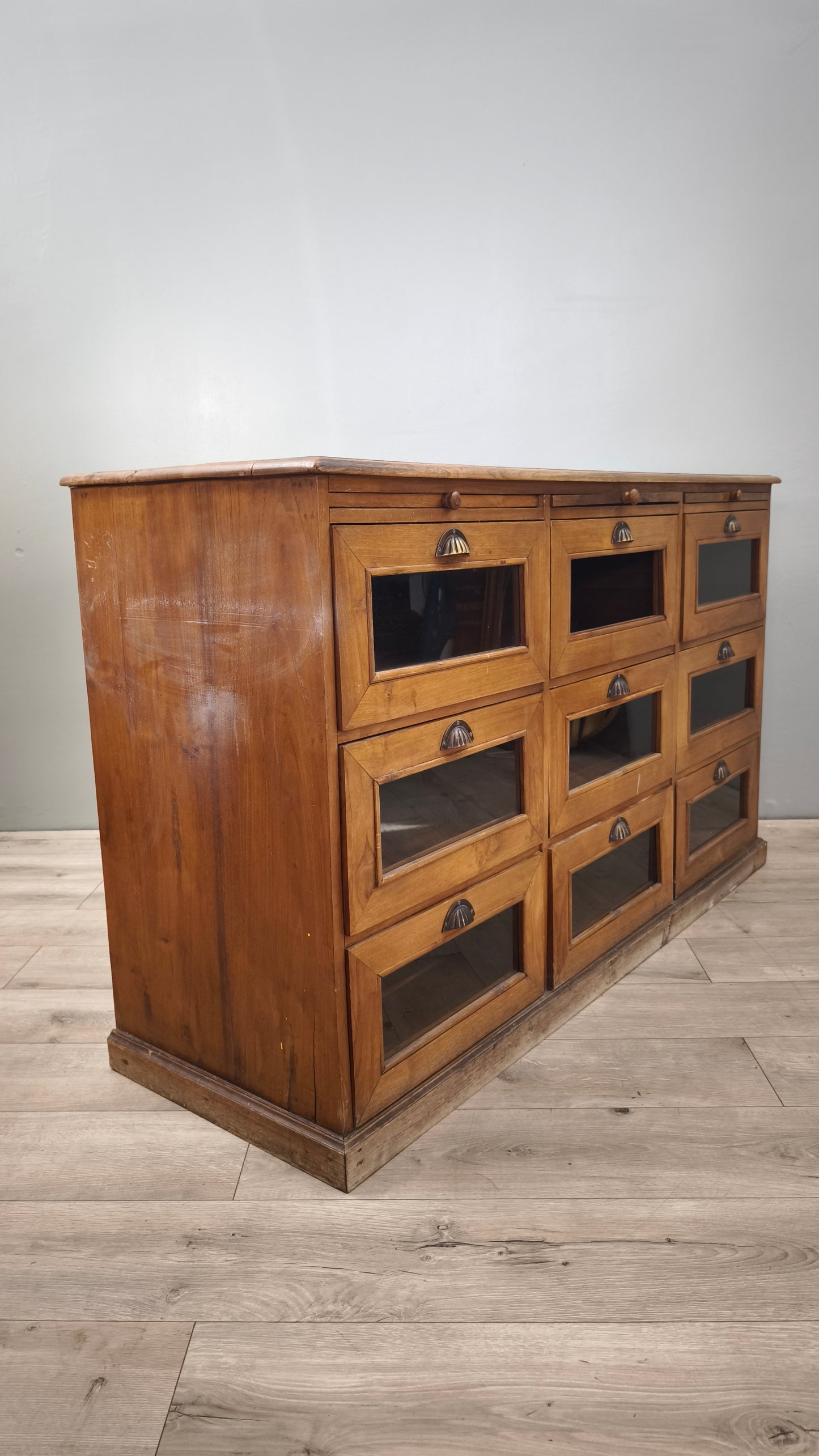 84844-2 Servante in legno massello di teak con cassetti e tiretti